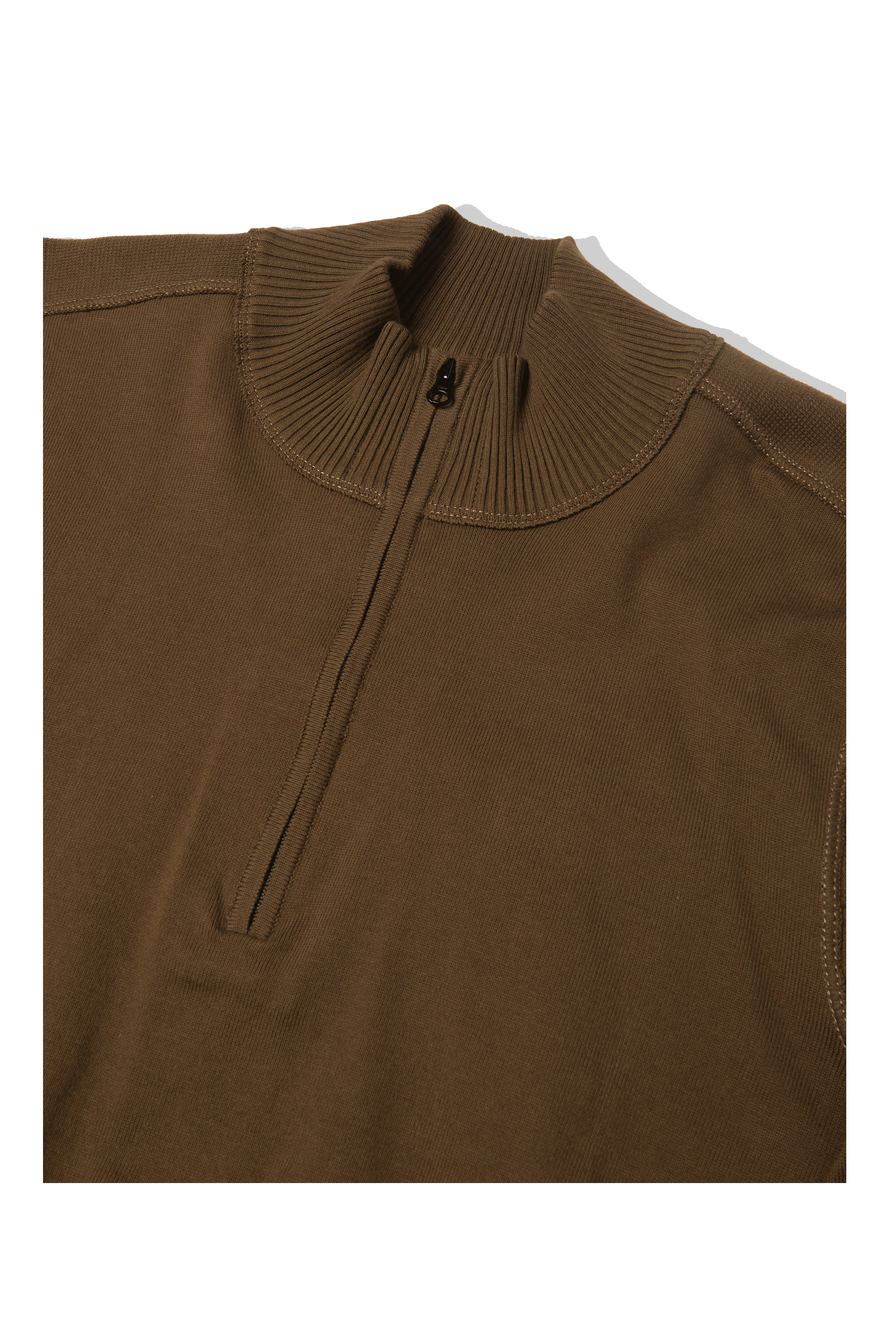 Cotton Sea Island Half Zip Lens Sweater