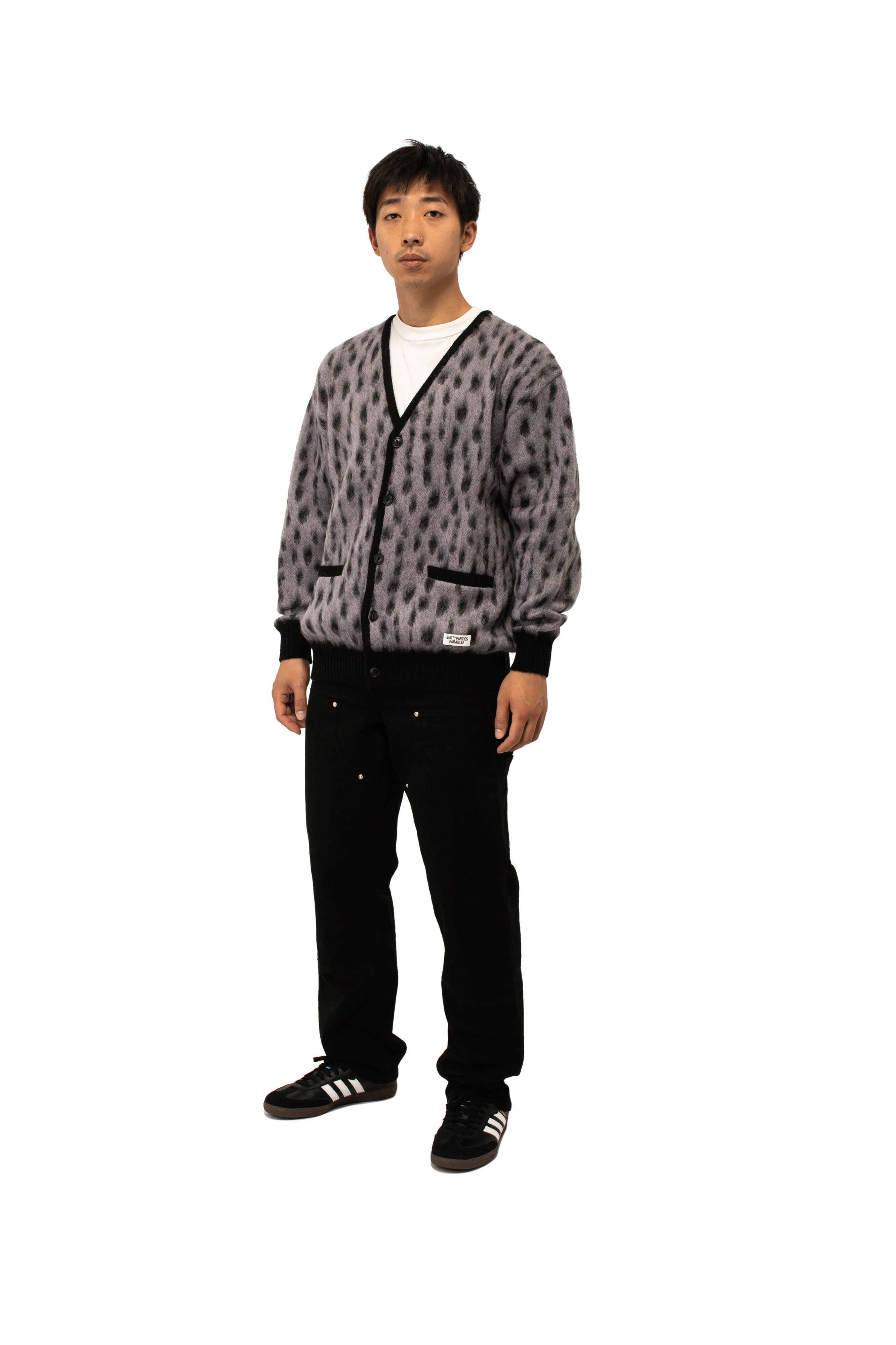 Leopard Mohair Cardigan