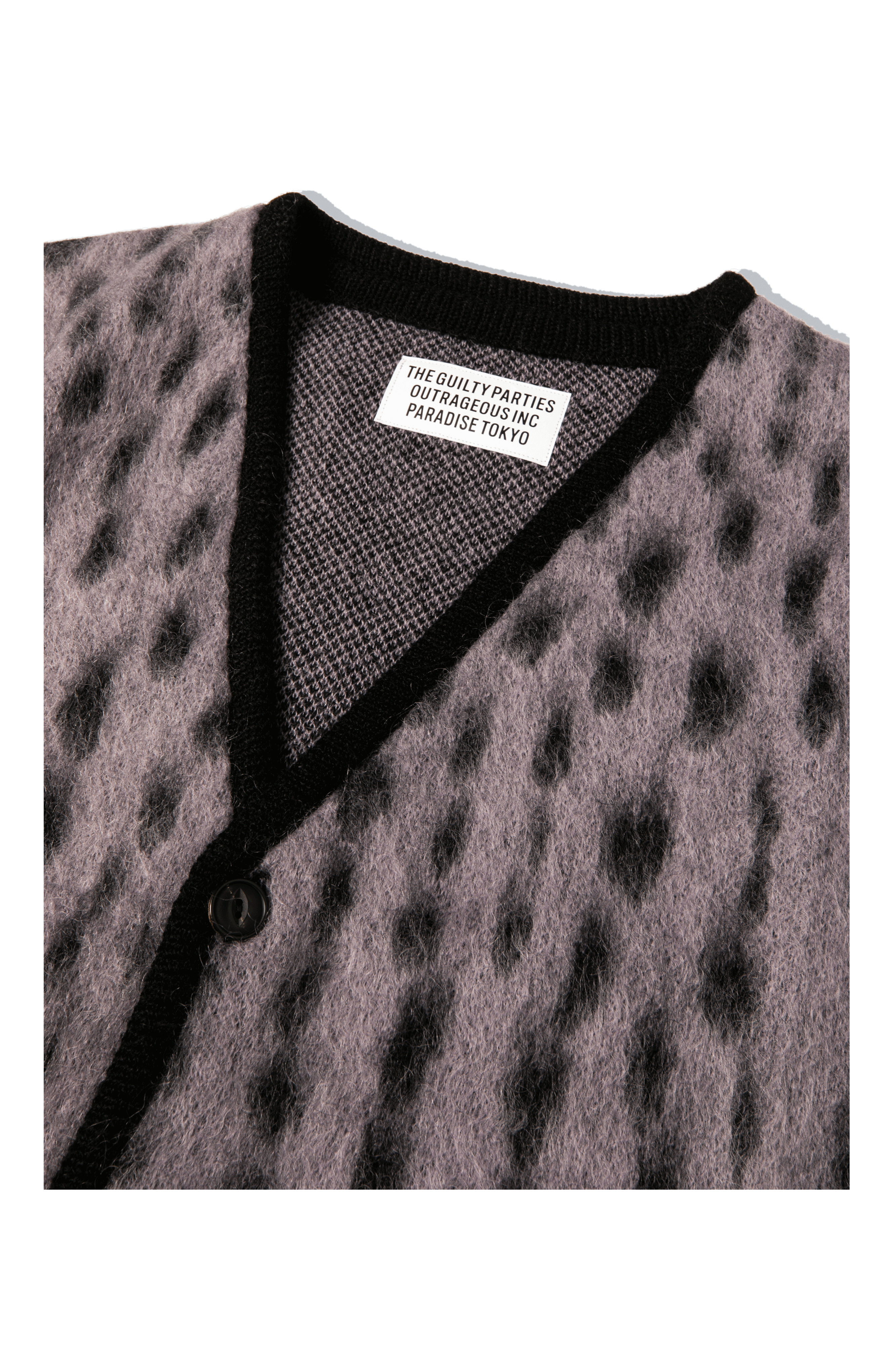 Leopard Mohair Cardigan