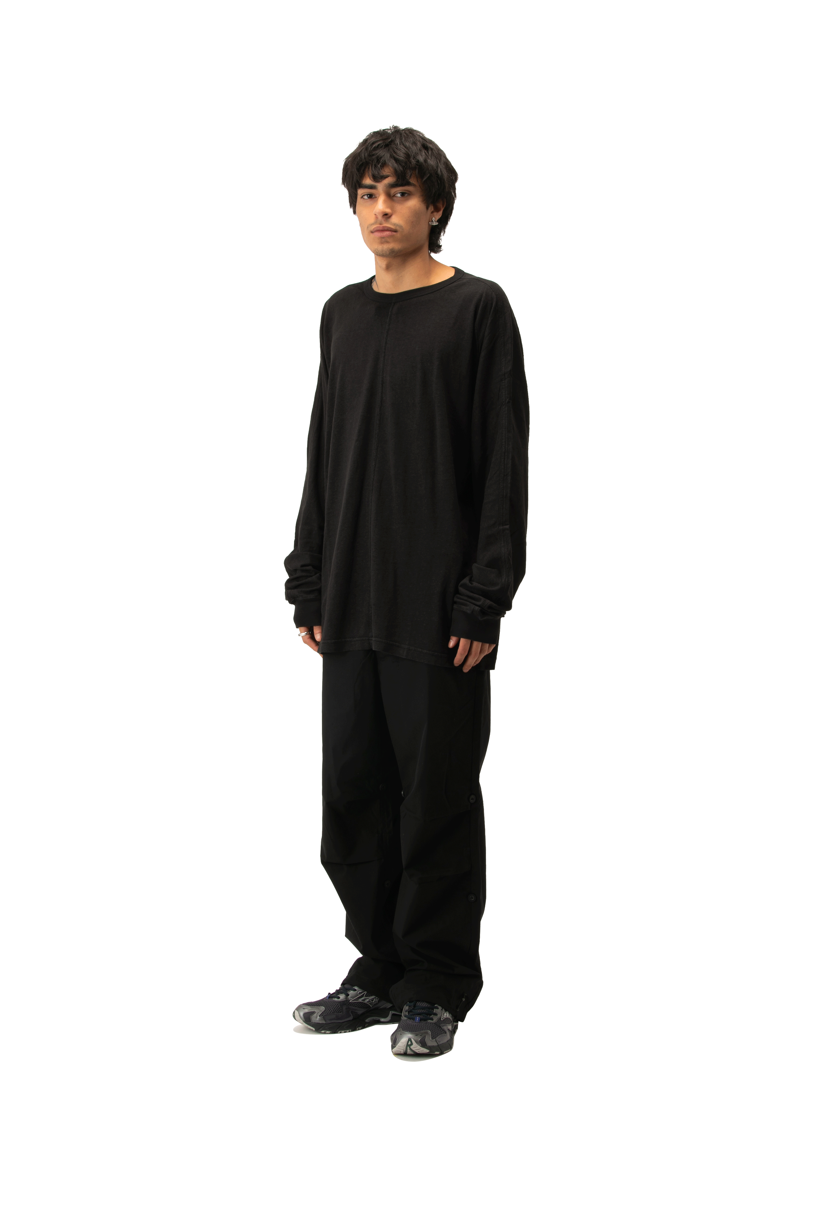 Hemp Cross Oversized Longsleeve T-Shirt