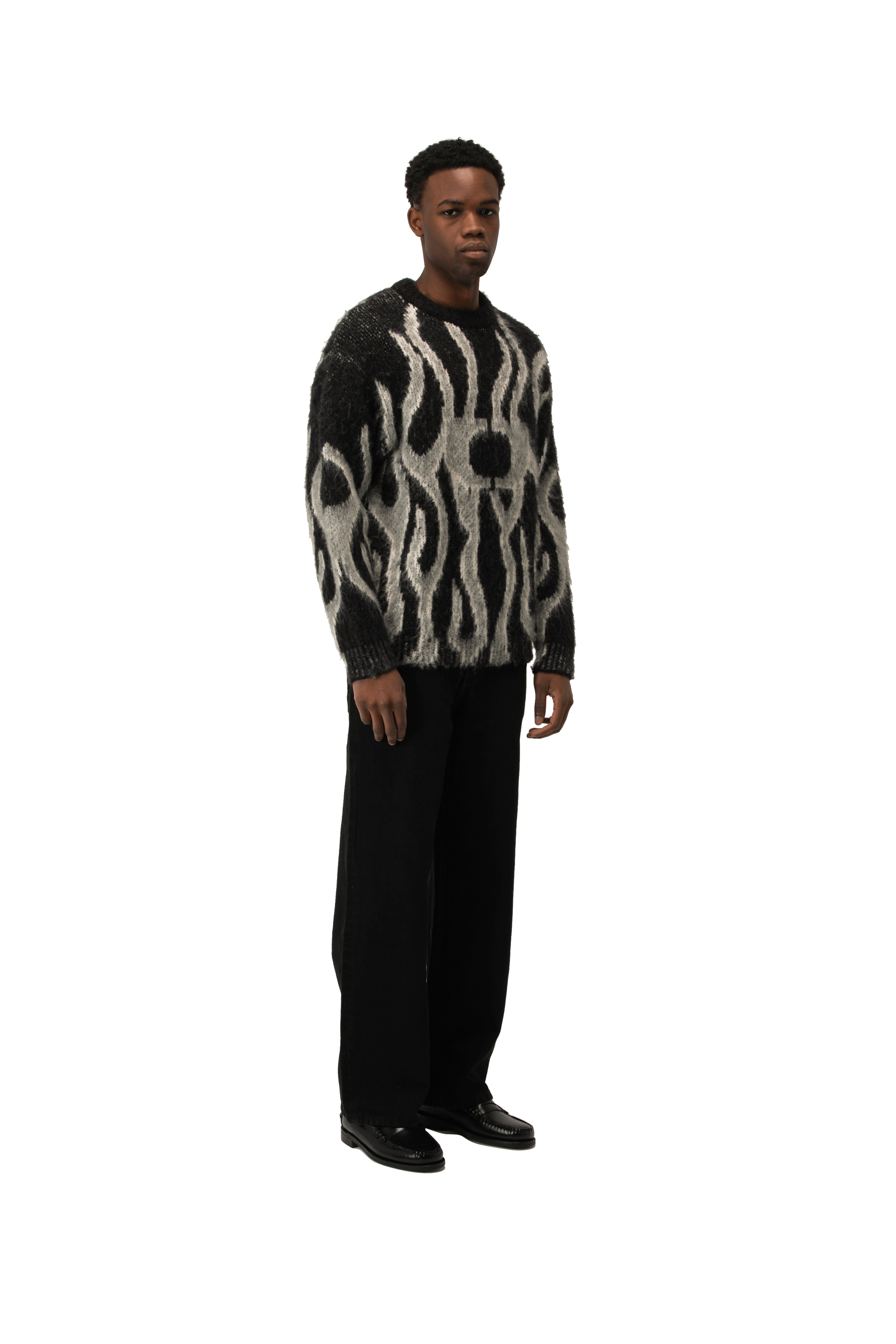 Flames Mohair Crewneck