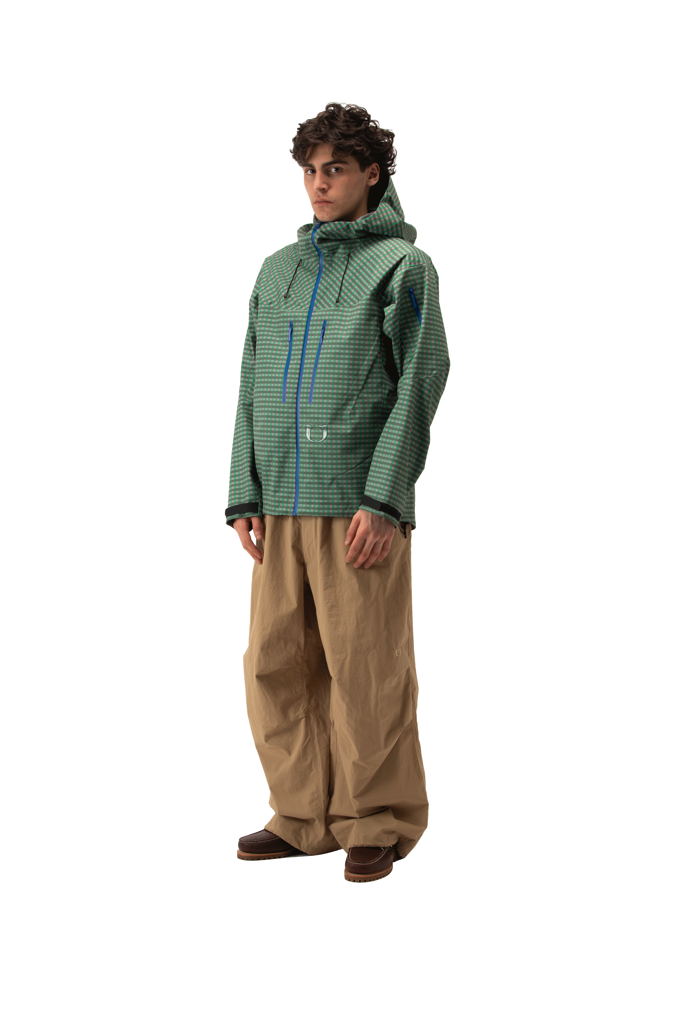 Technical Vichy Jacket.