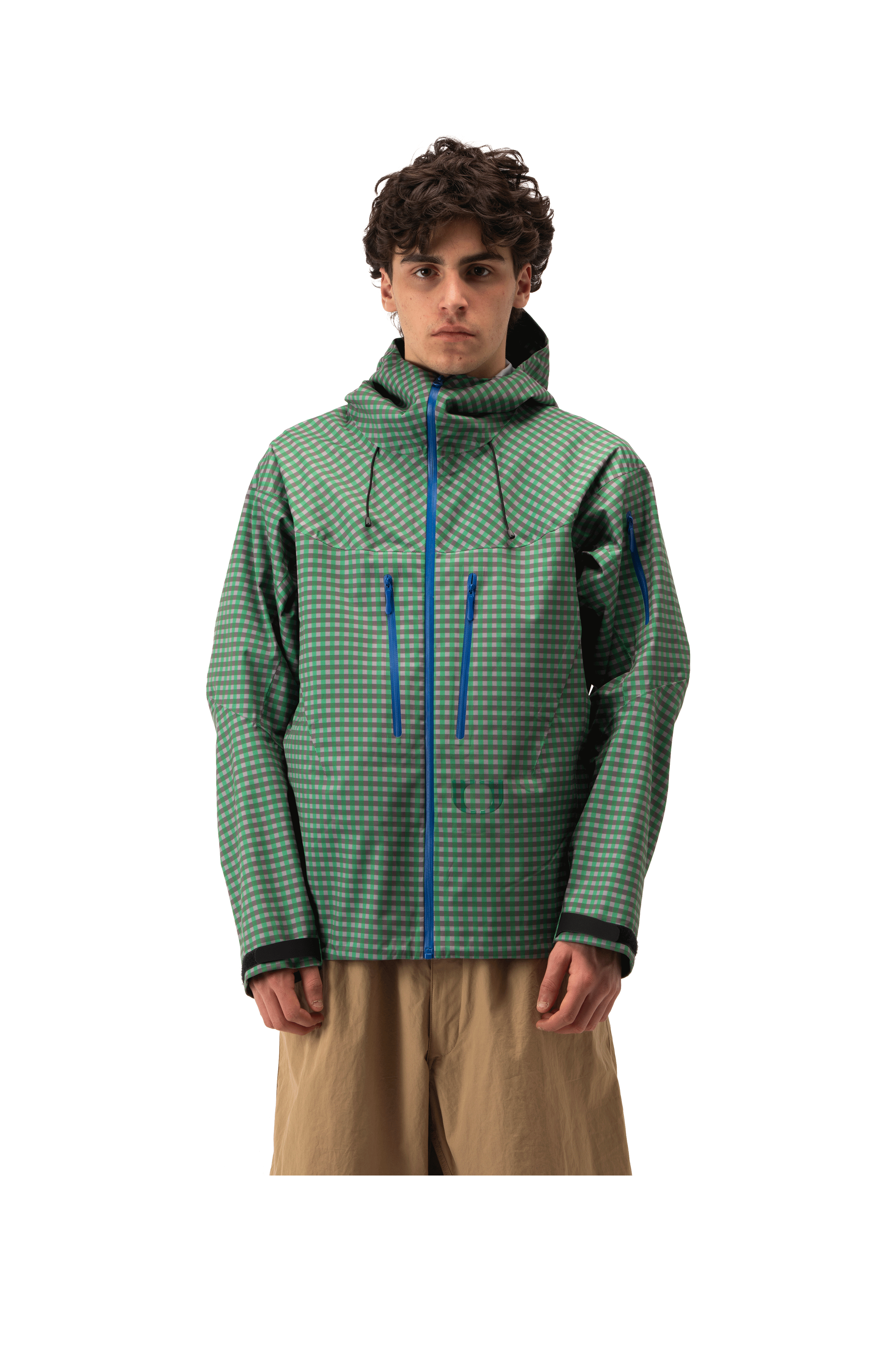 Technical Vichy Jacket.
