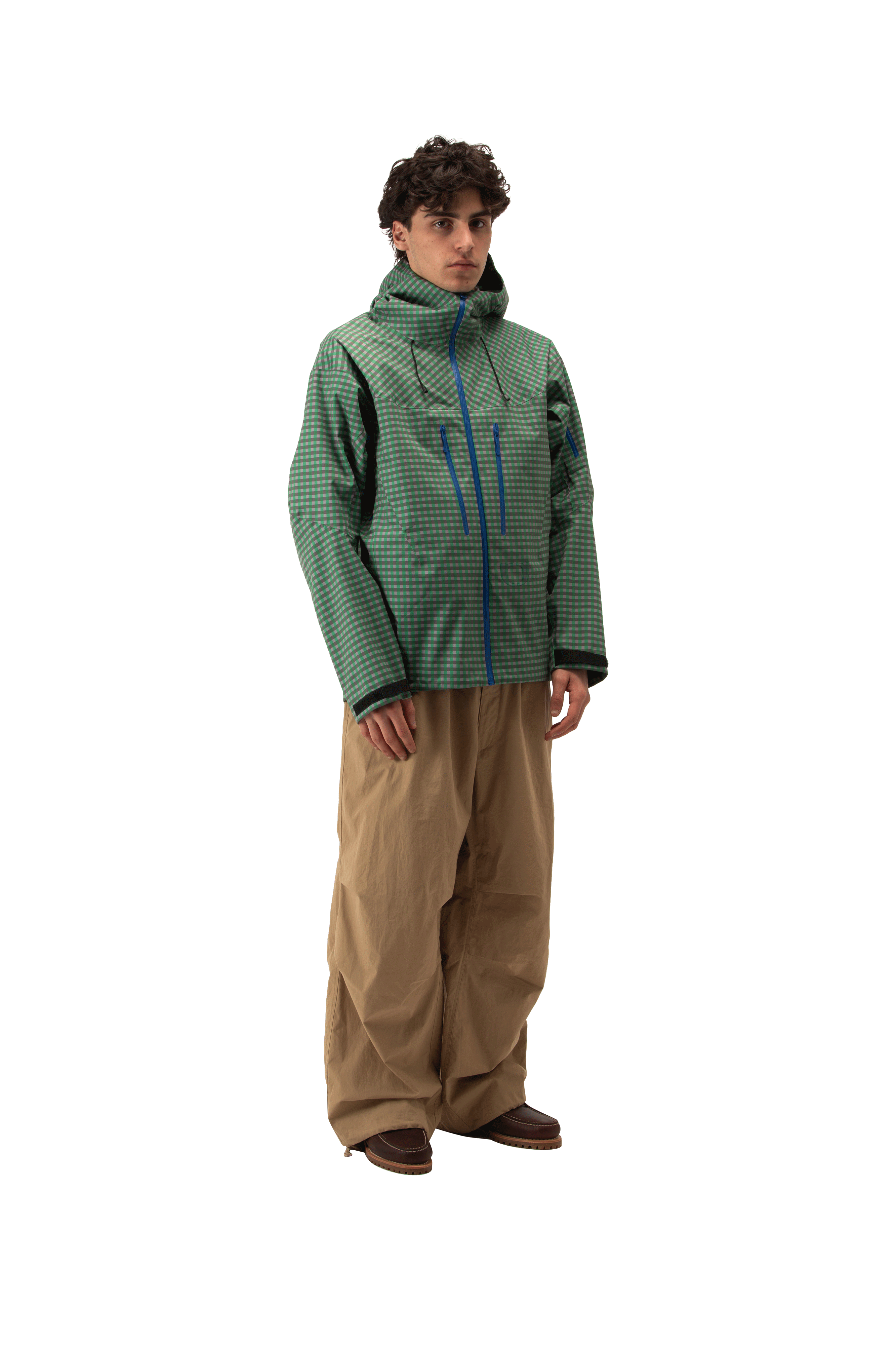 Technical Vichy Jacket.