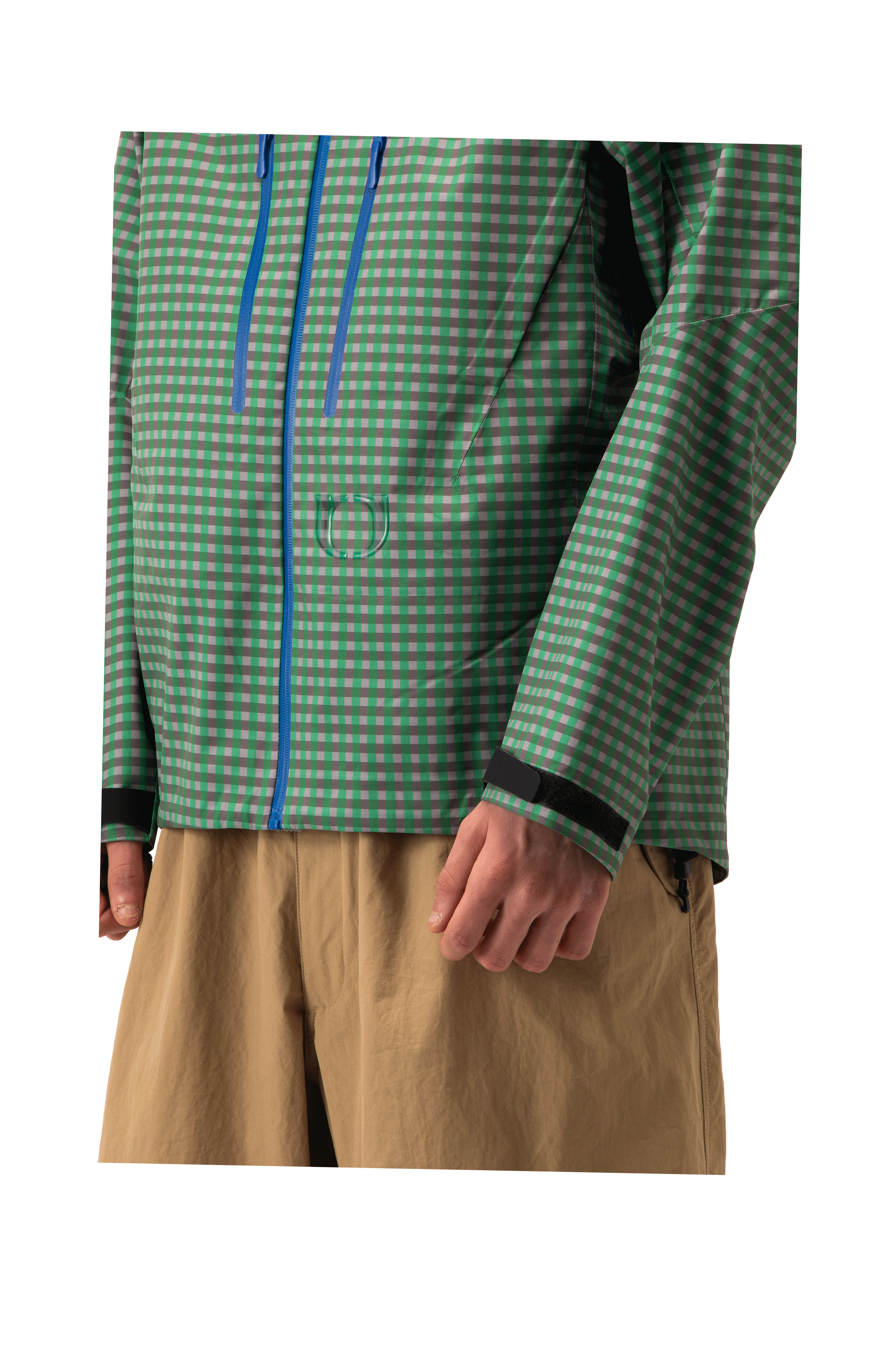Technical Vichy Jacket.