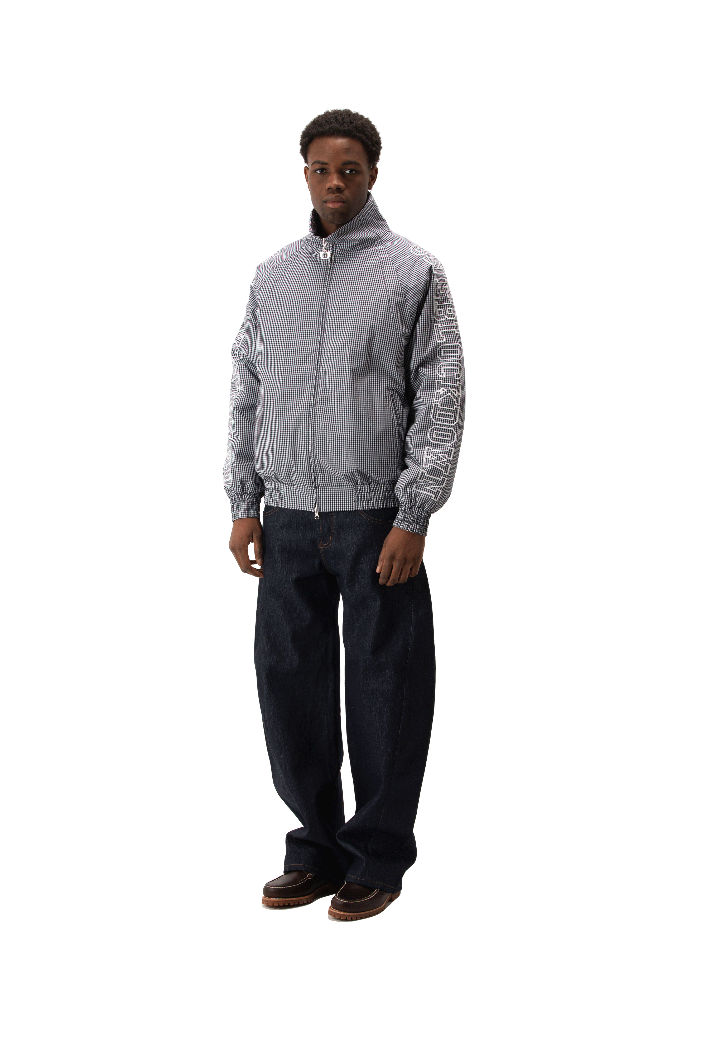 Cotton Vichy Outline Jacket.