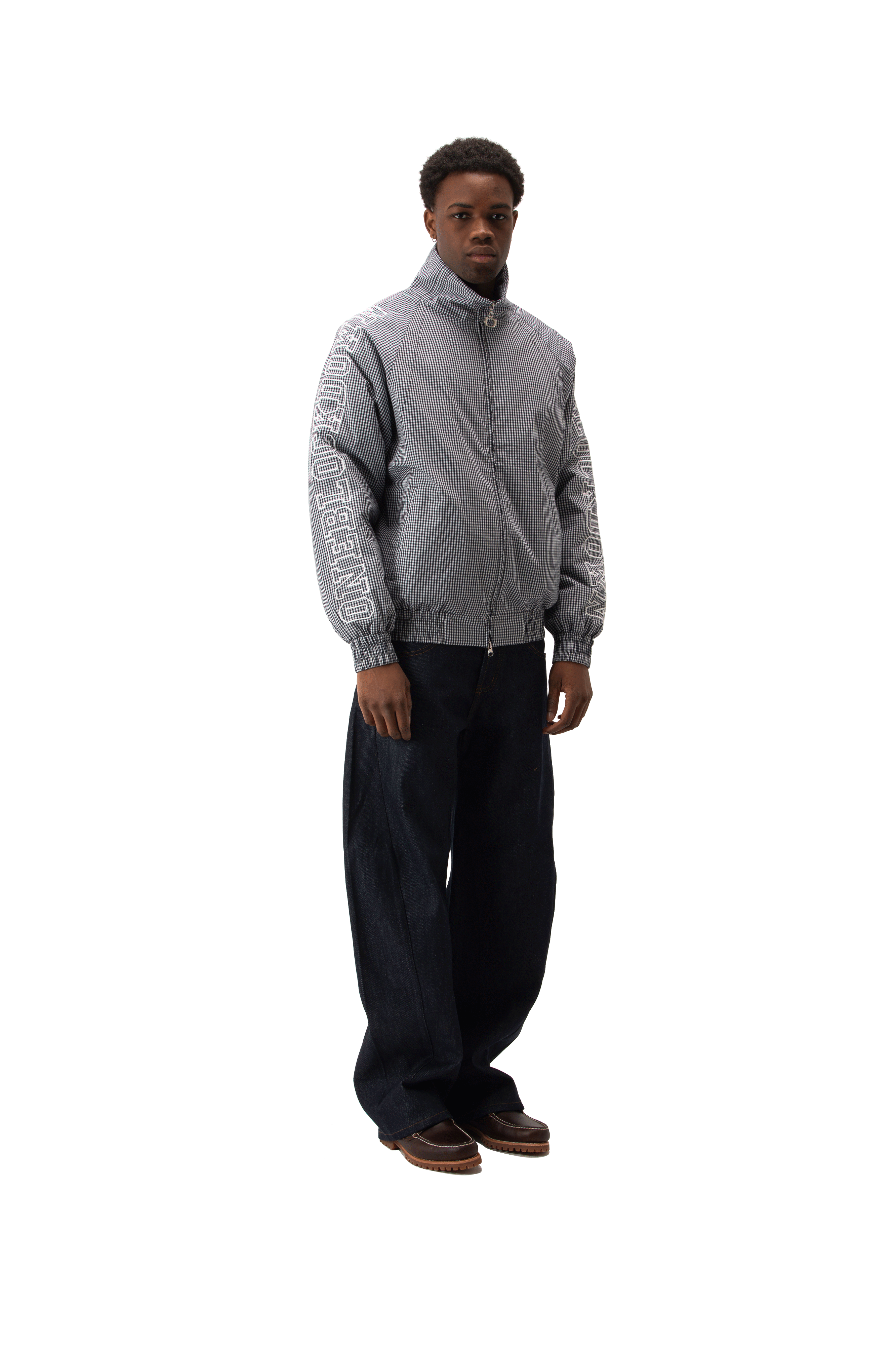 Cotton Vichy Outline Jacket.