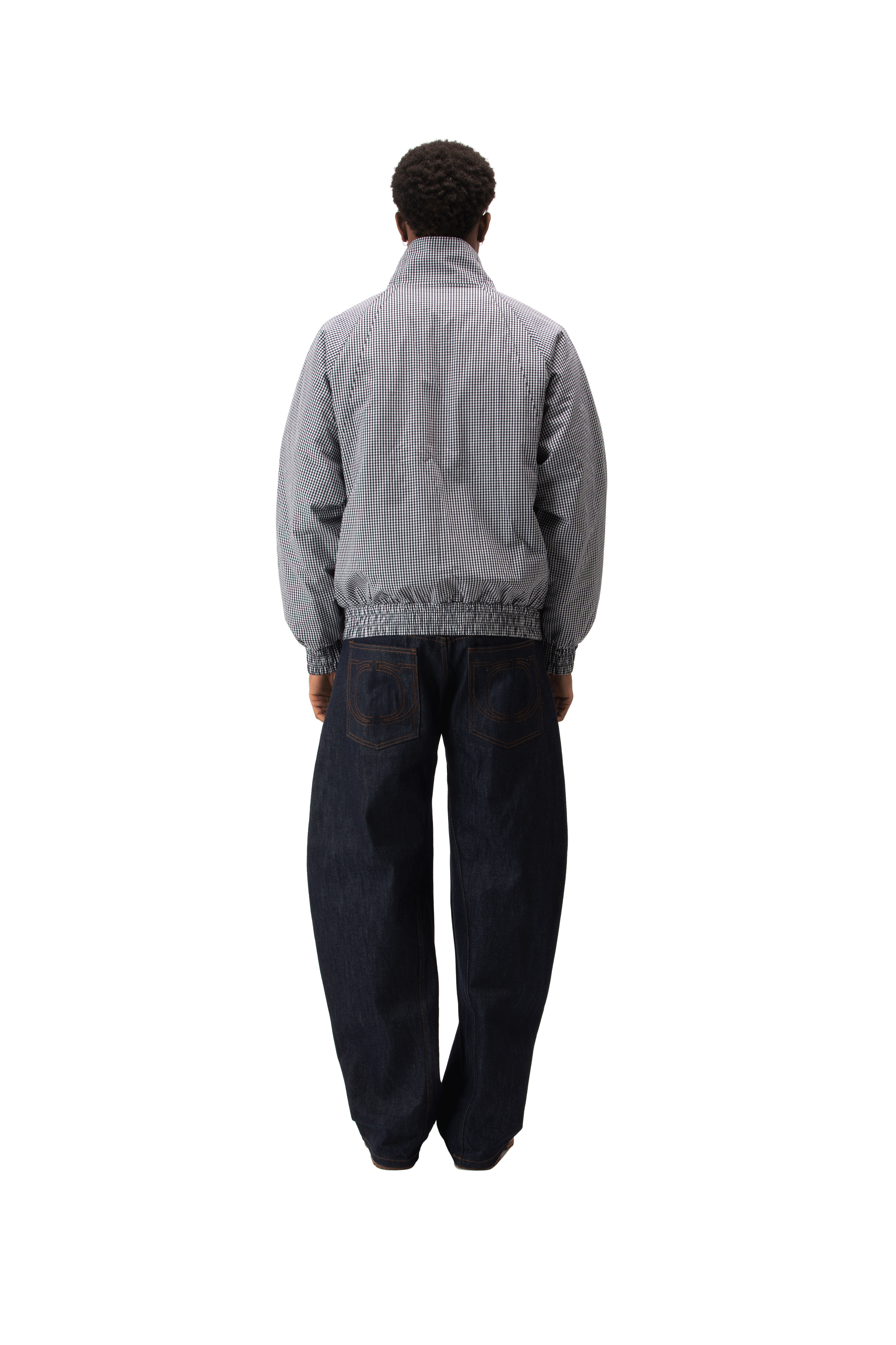 Cotton Vichy Outline Jacket.