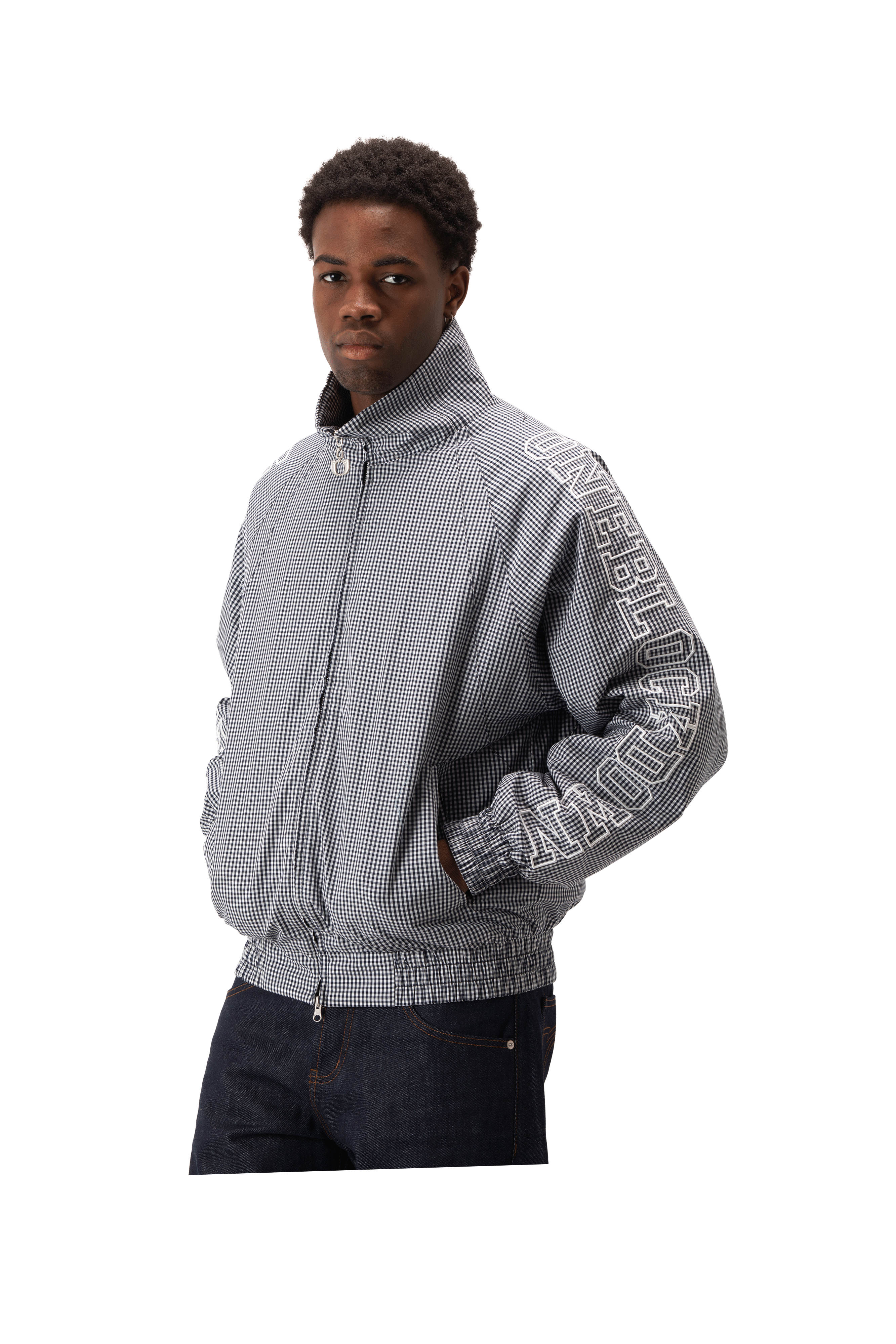 Cotton Vichy Outline Jacket.