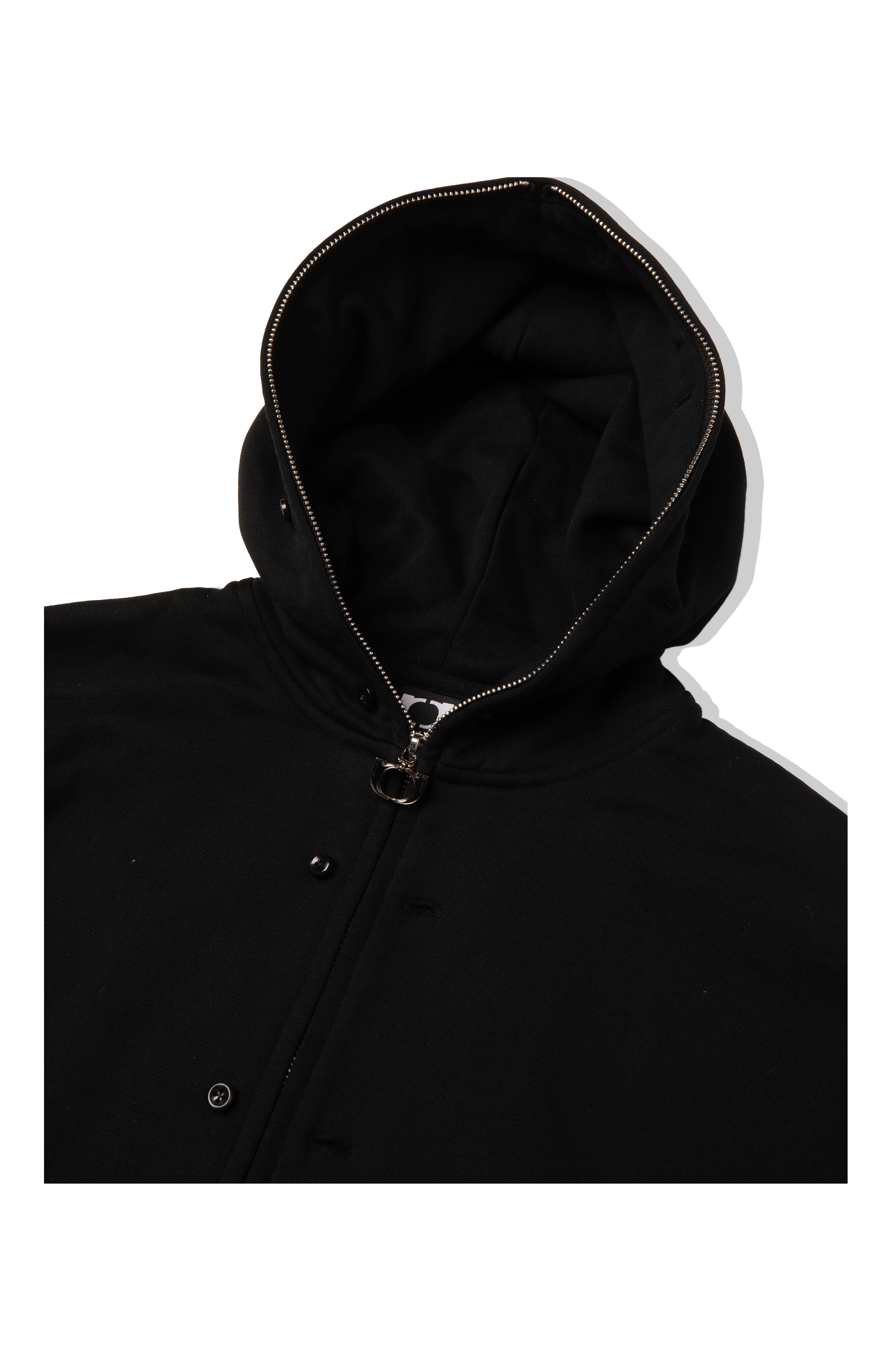 Button Up Zip-Up Sweatshirt