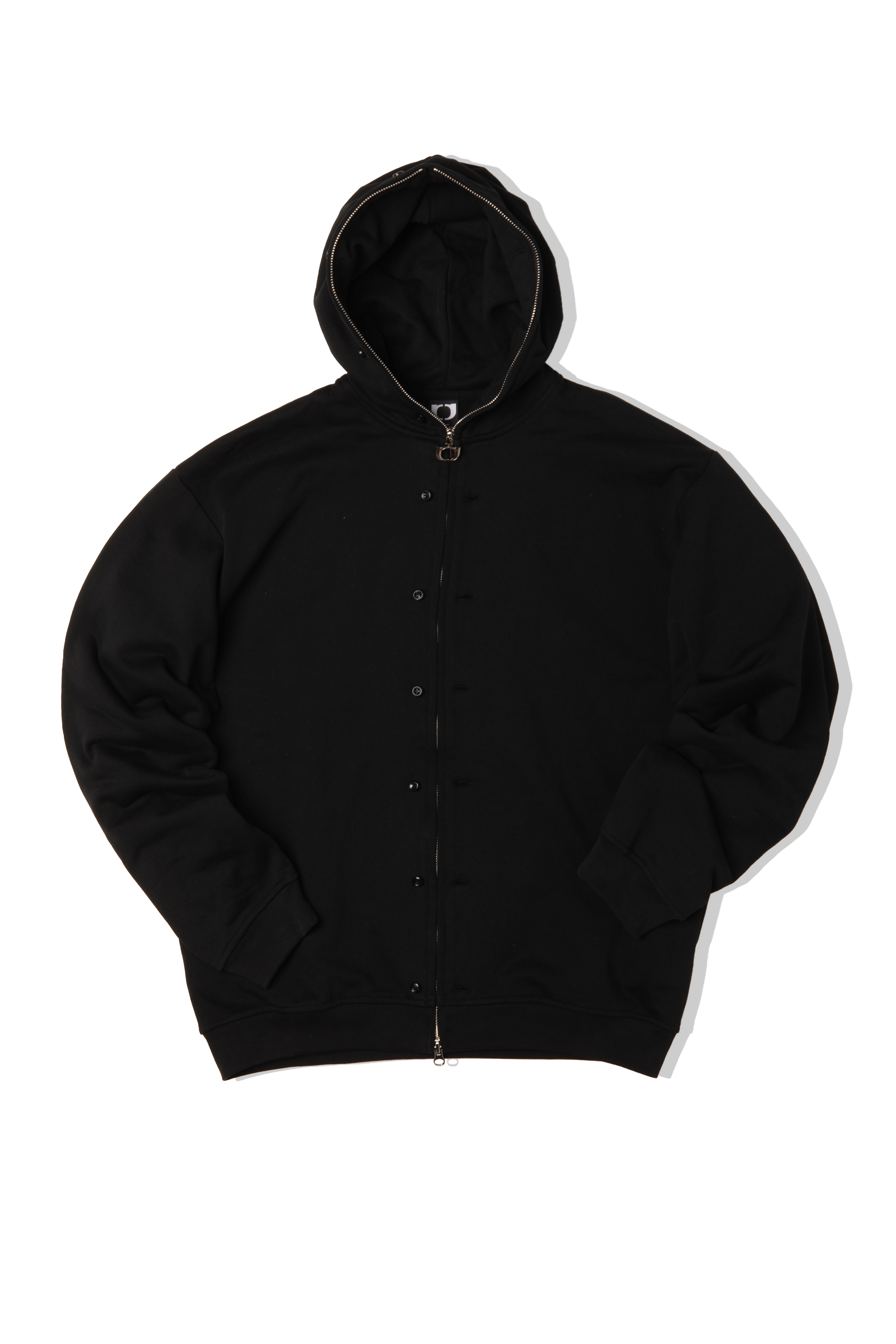 Button Up Zip-Up Sweatshirt