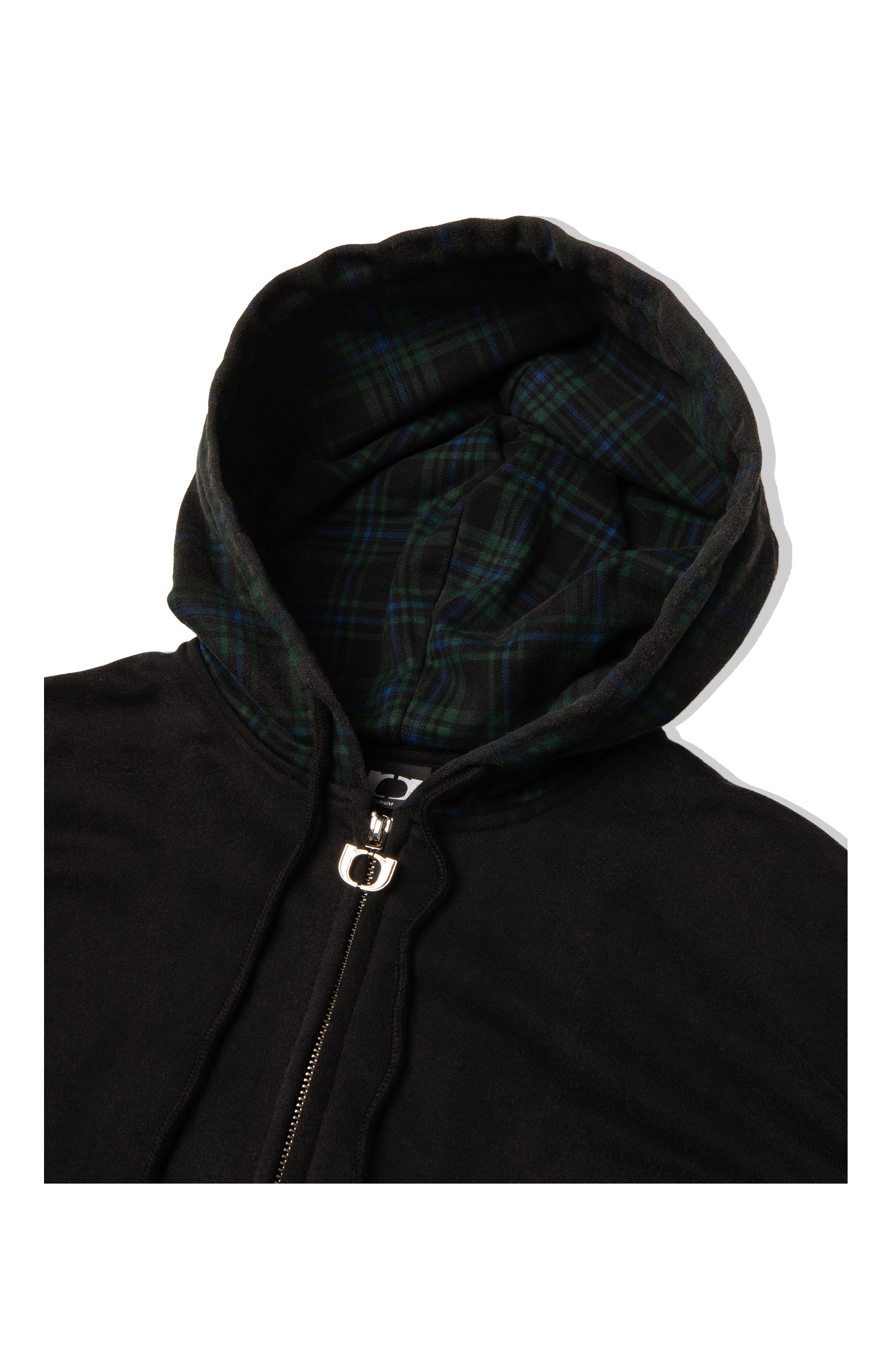 Patchwork Zip-Up Hoodie