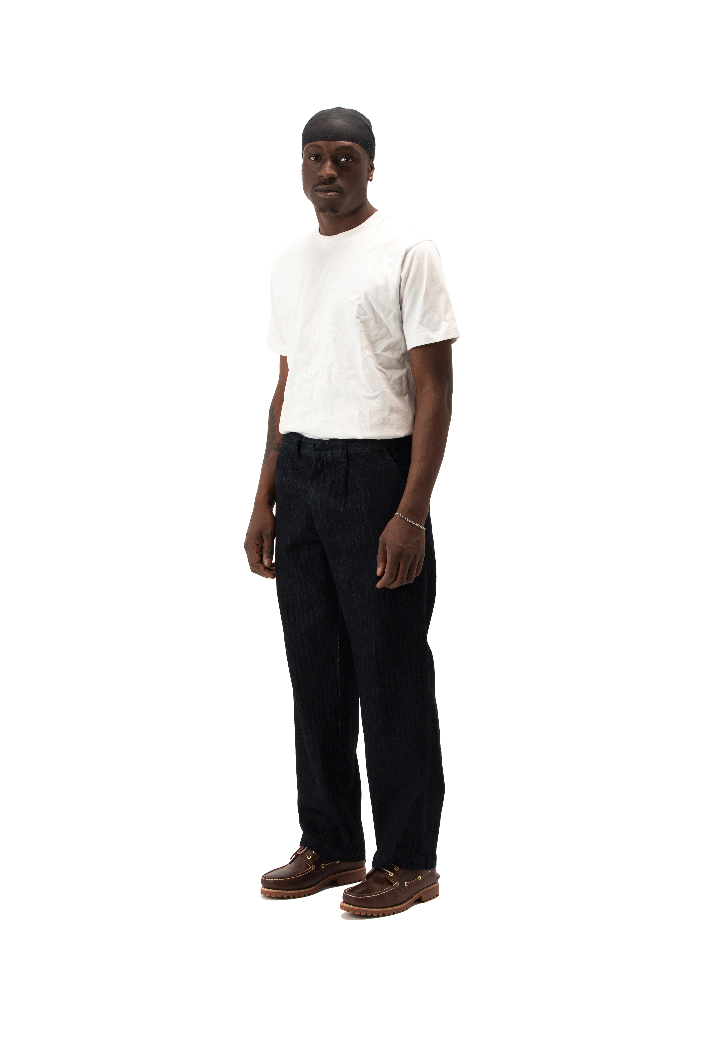 Selvedge Herringbone Denim Rinsed