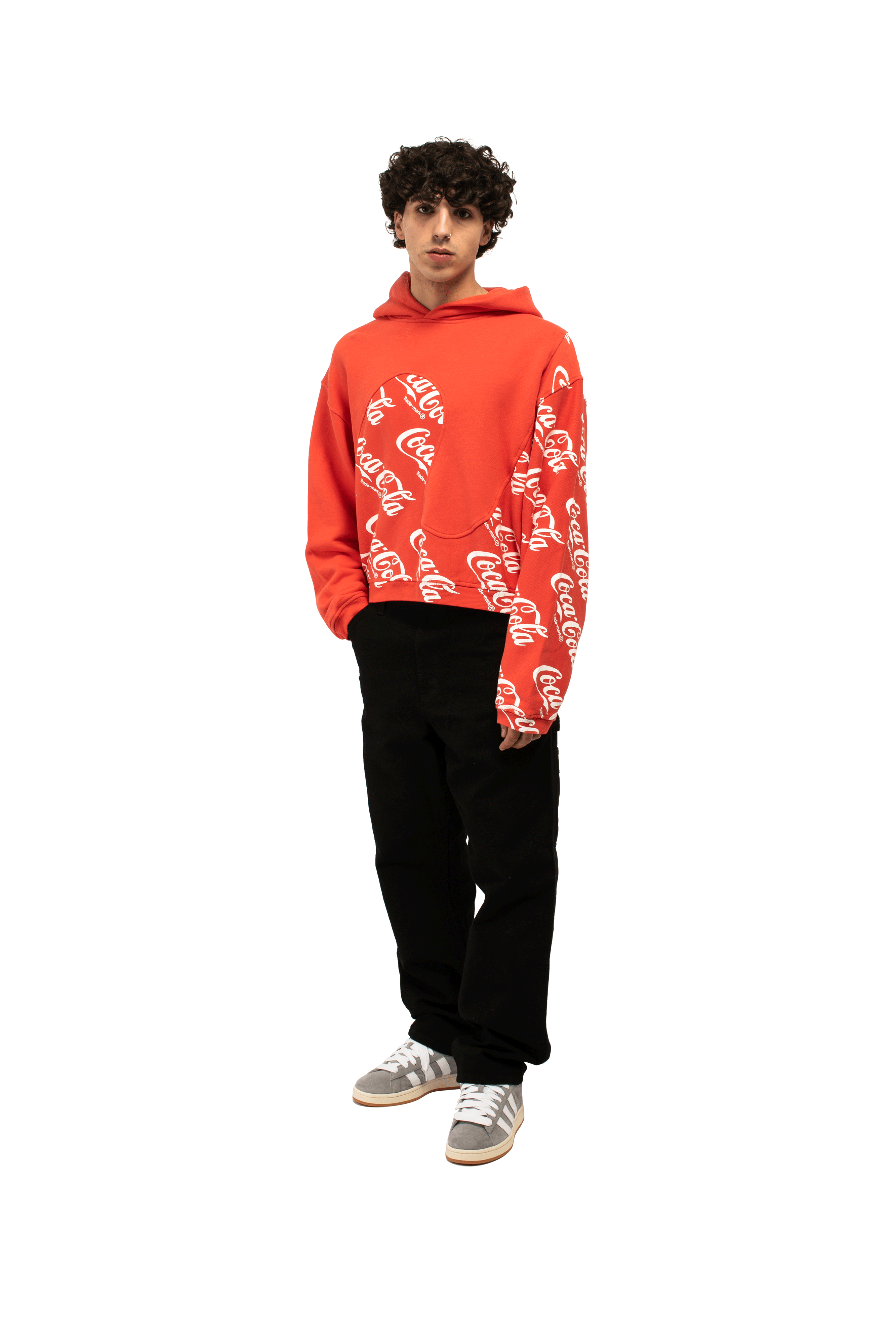 Coca Cola Swirl Hoodie Knit