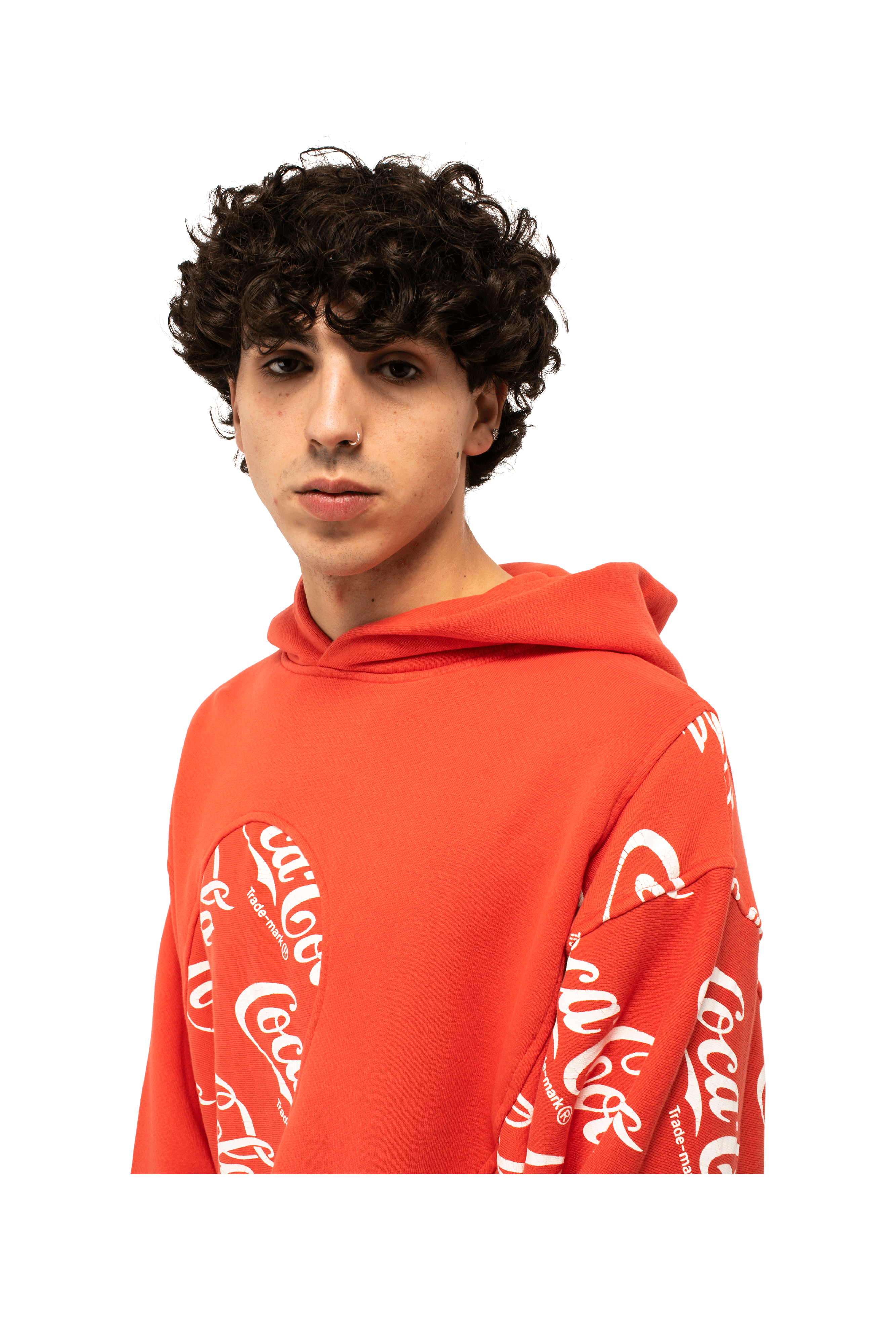 Coca Cola Swirl Hoodie Knit