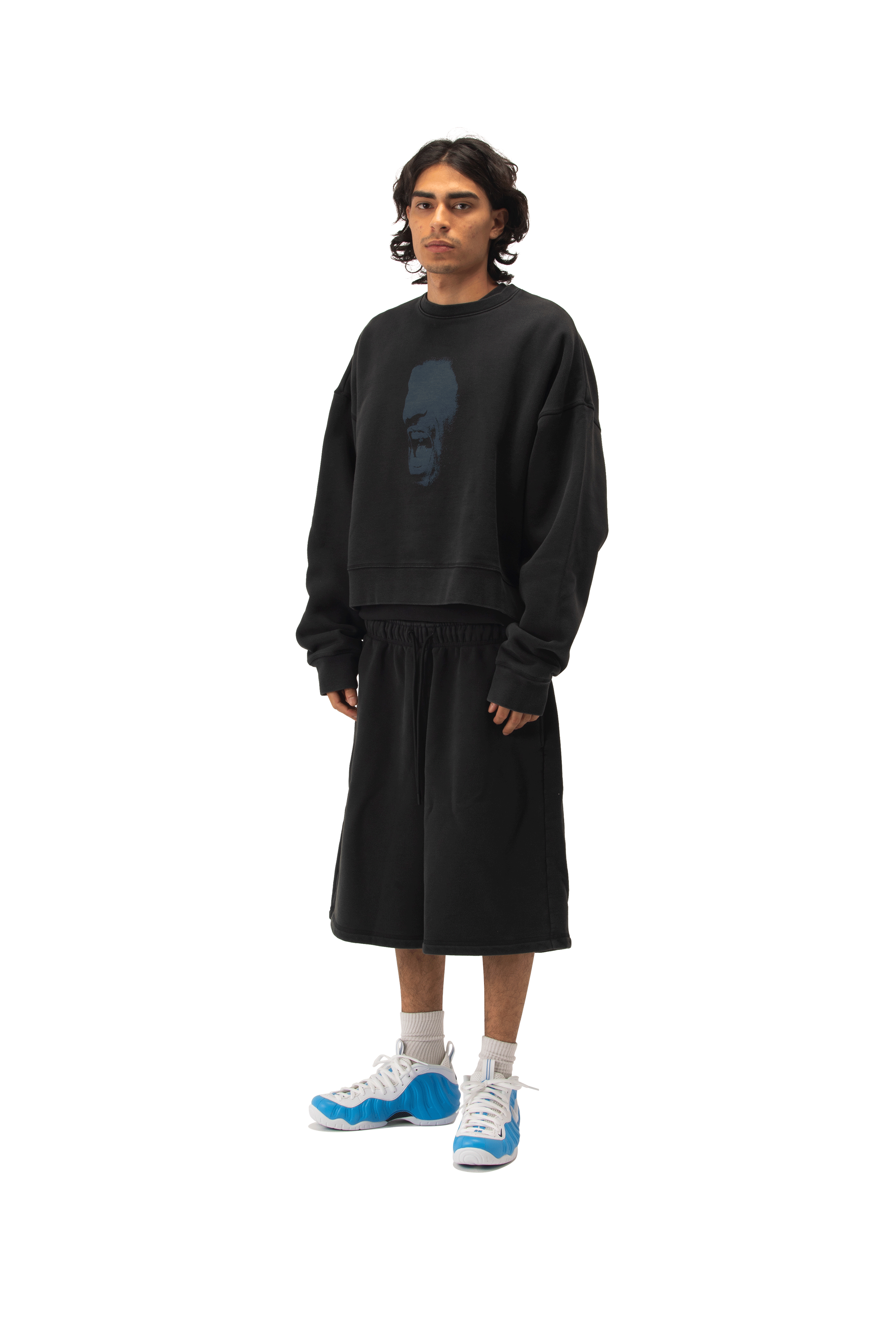 In-House Crop Fleece Crew