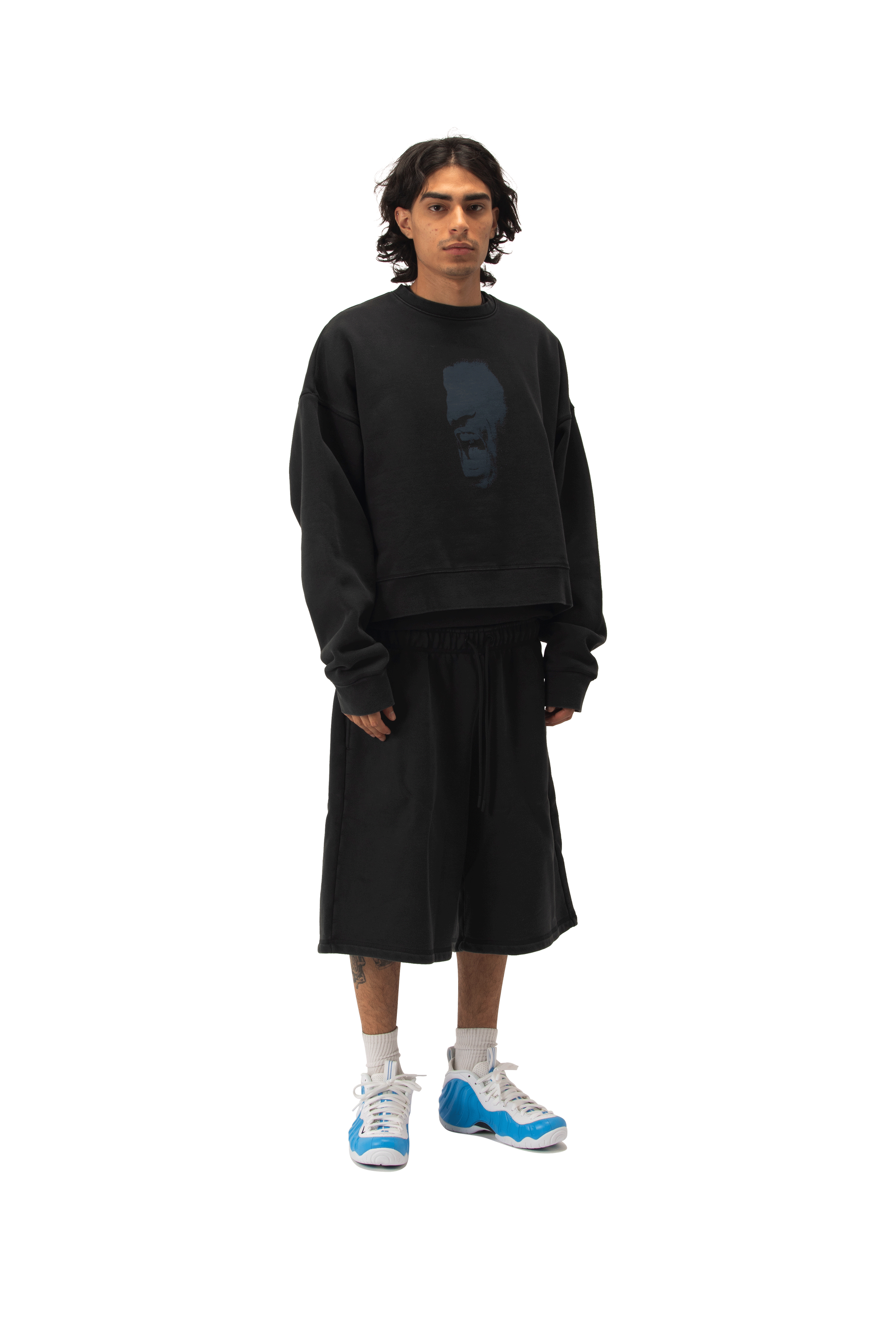 In-House Crop Fleece Crew