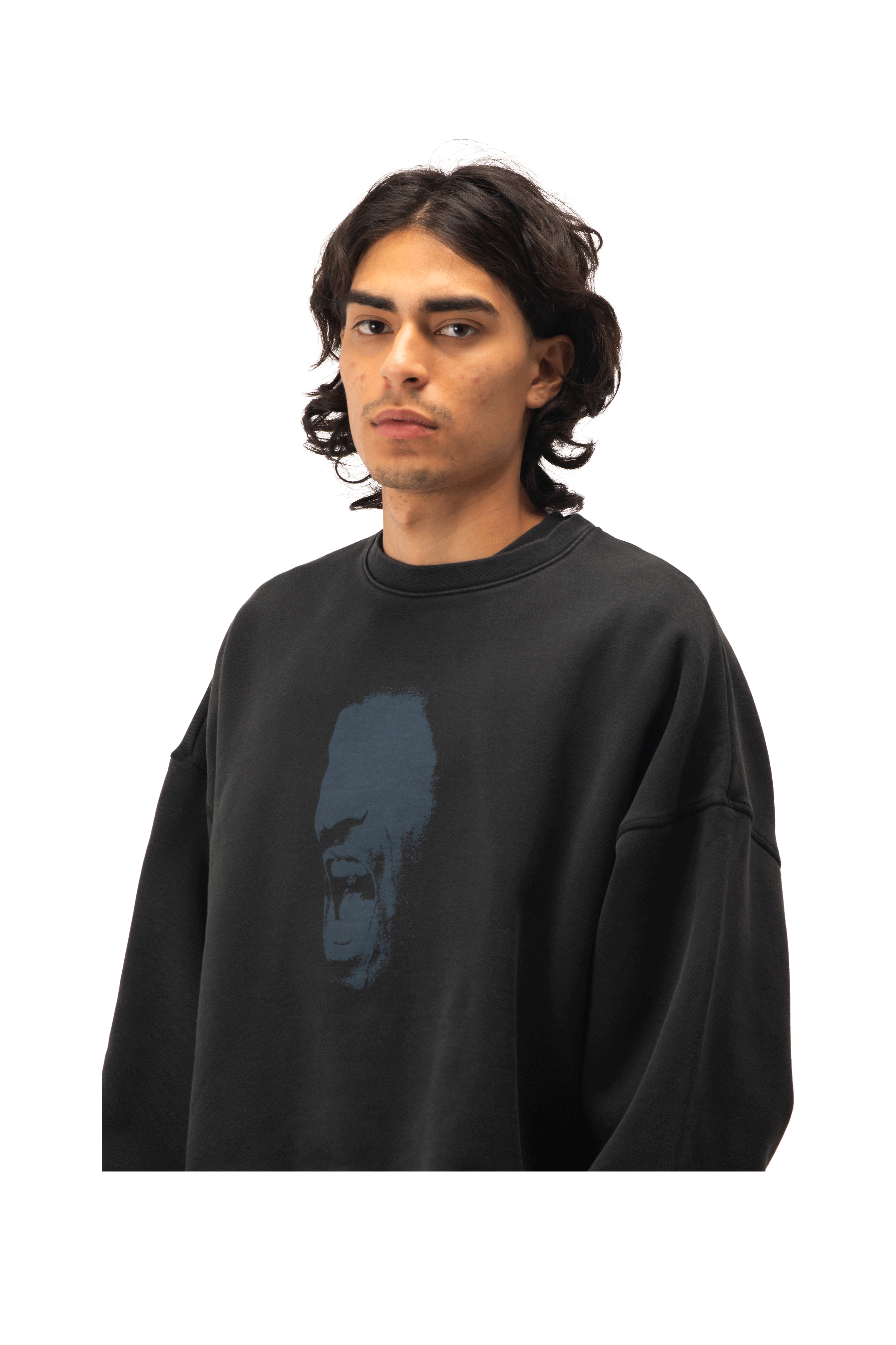 In-House Crop Fleece Crew