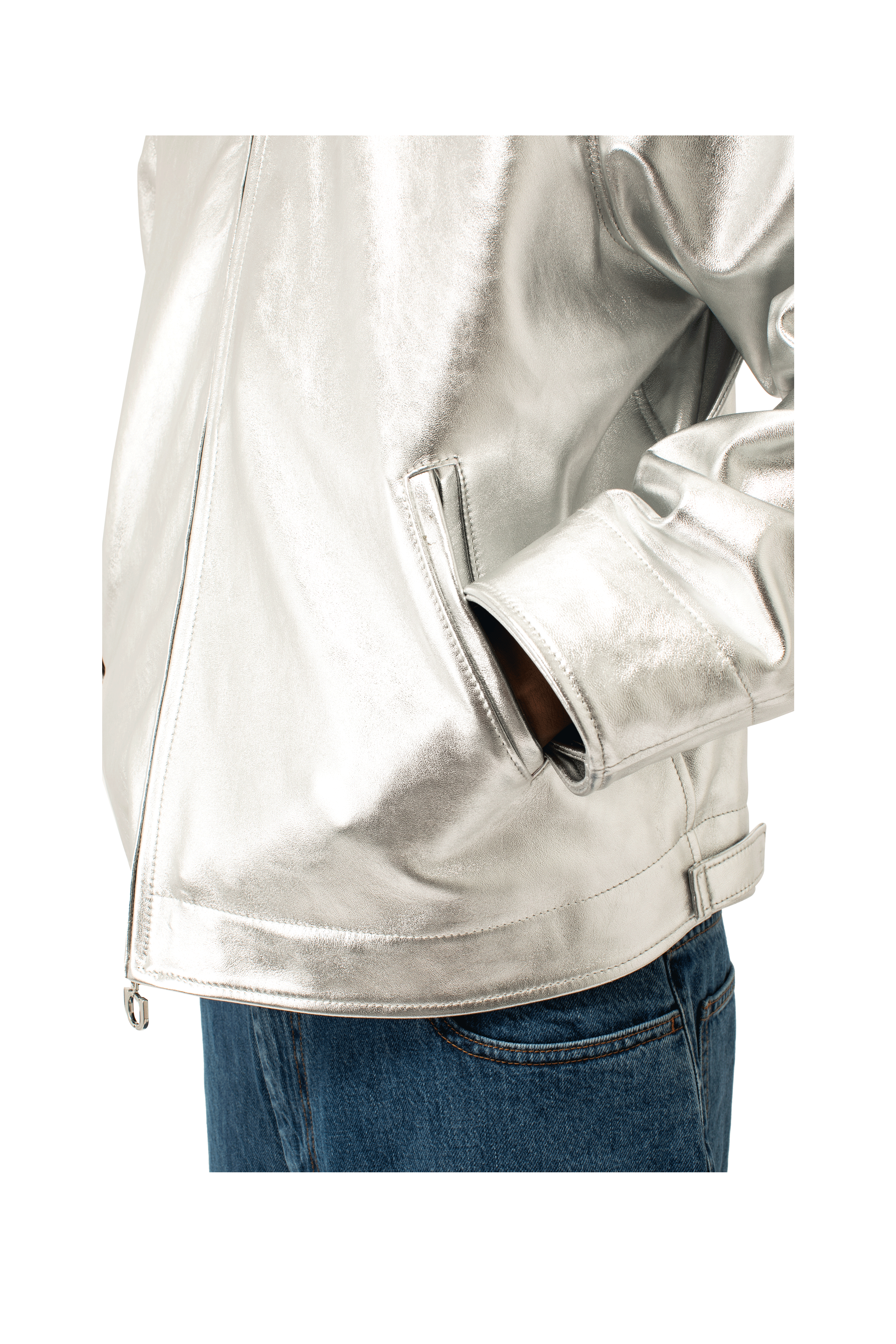 Laminated Leather Jacket