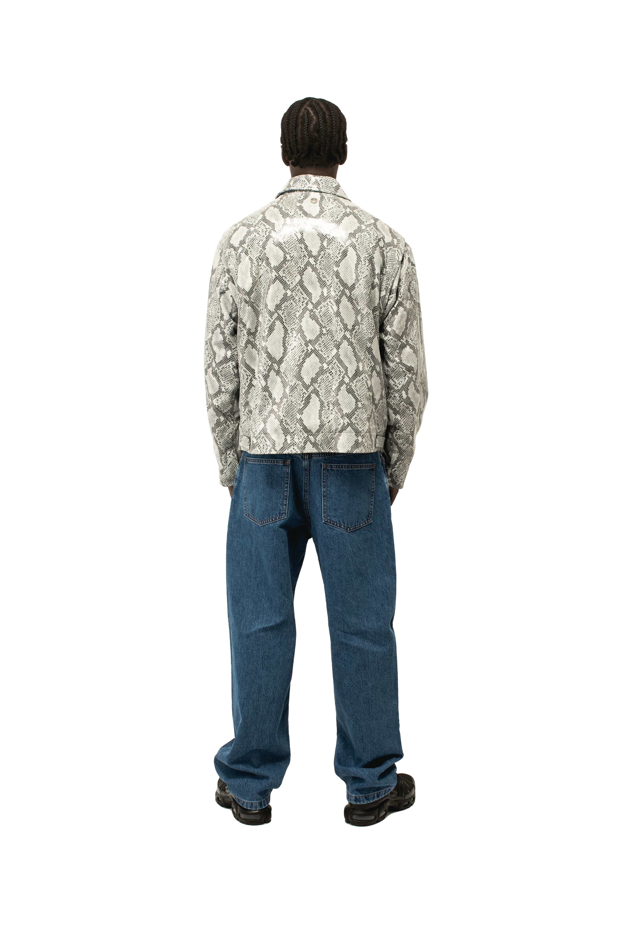 Snakeskin Leather Jacket