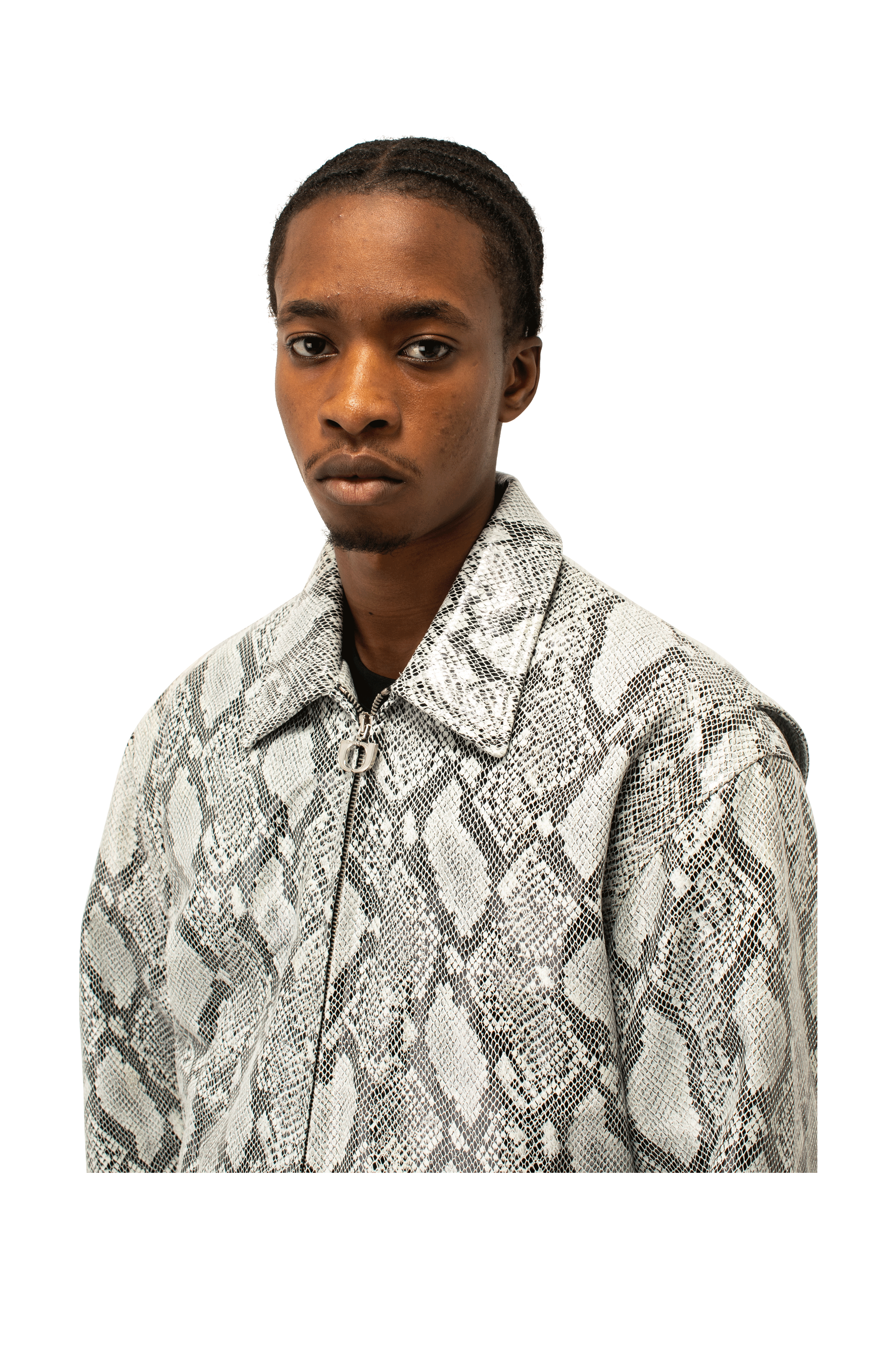 Snakeskin Leather Jacket