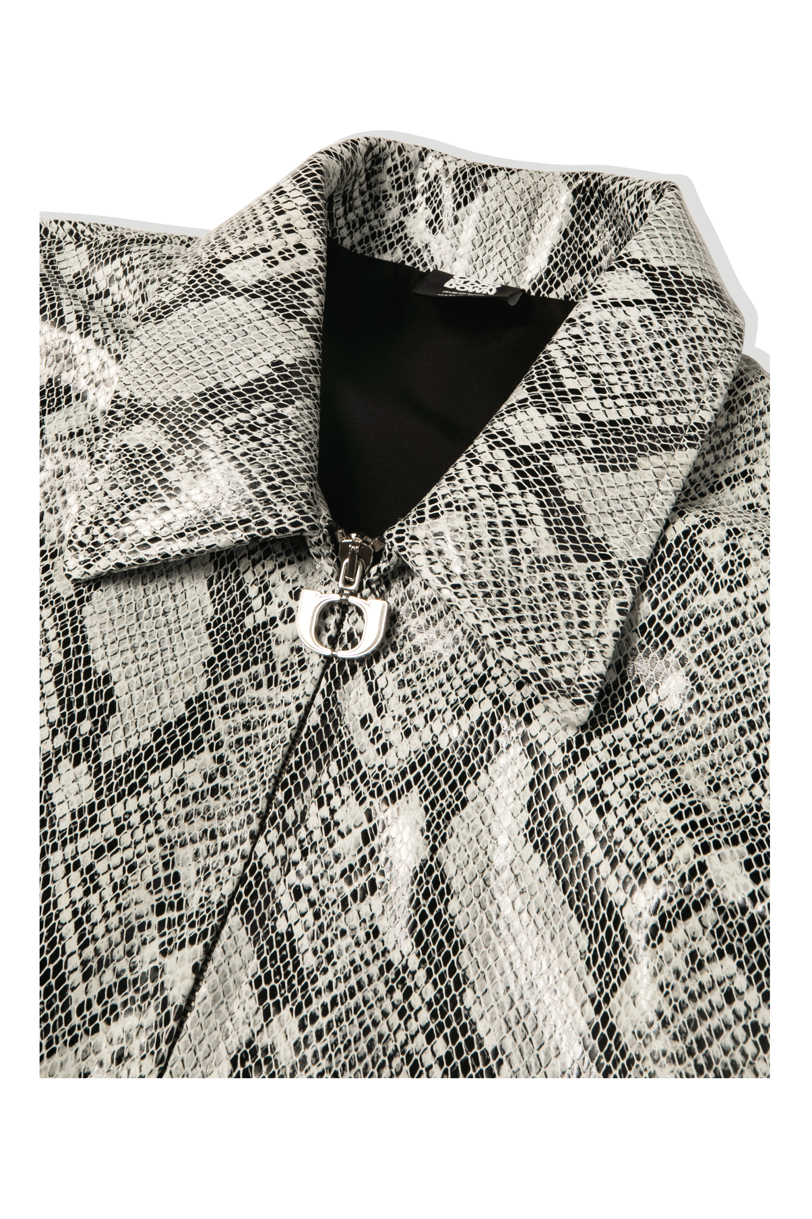 Snakeskin Leather Jacket