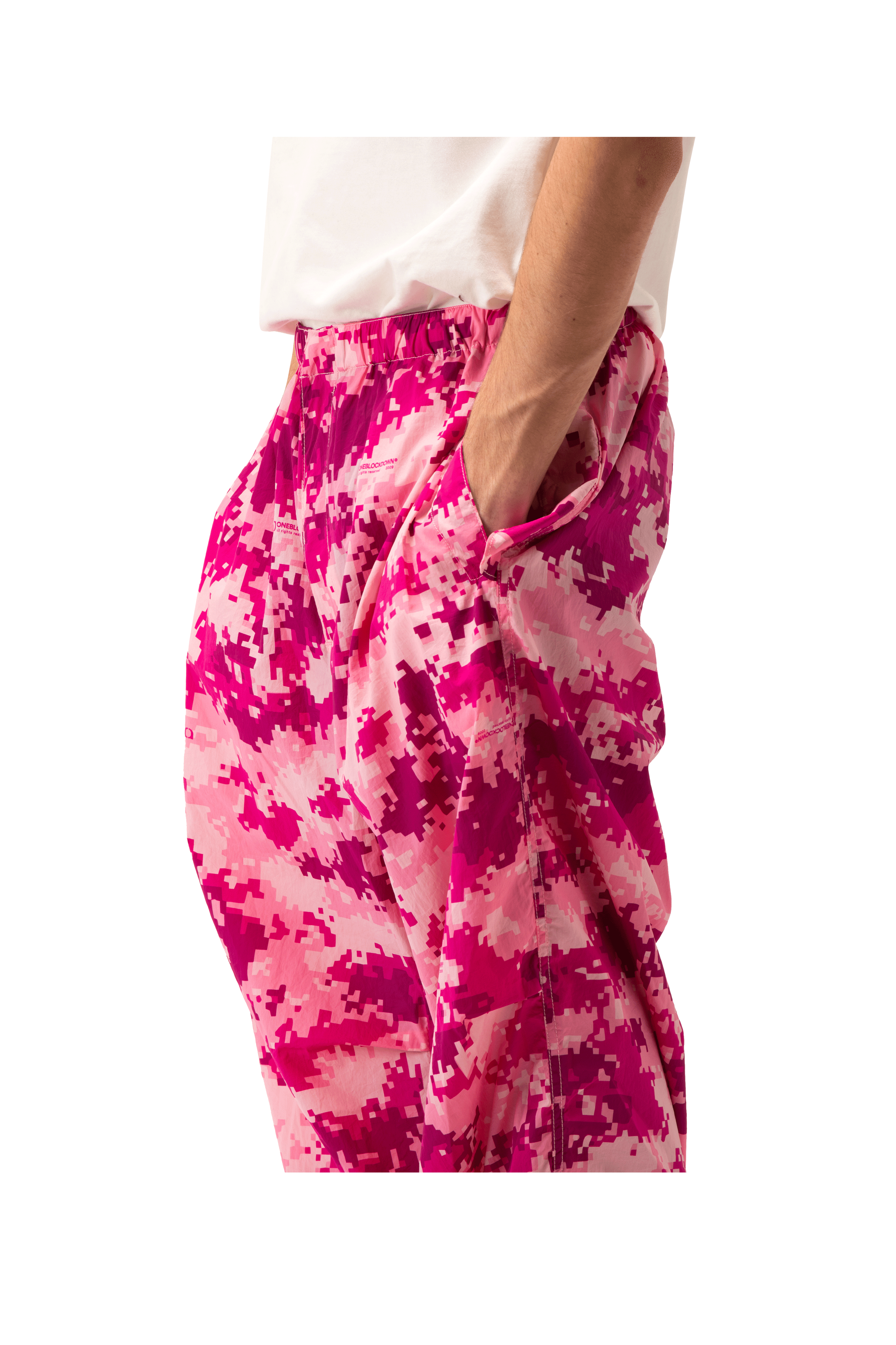 Pink Digi Camo Track Pants