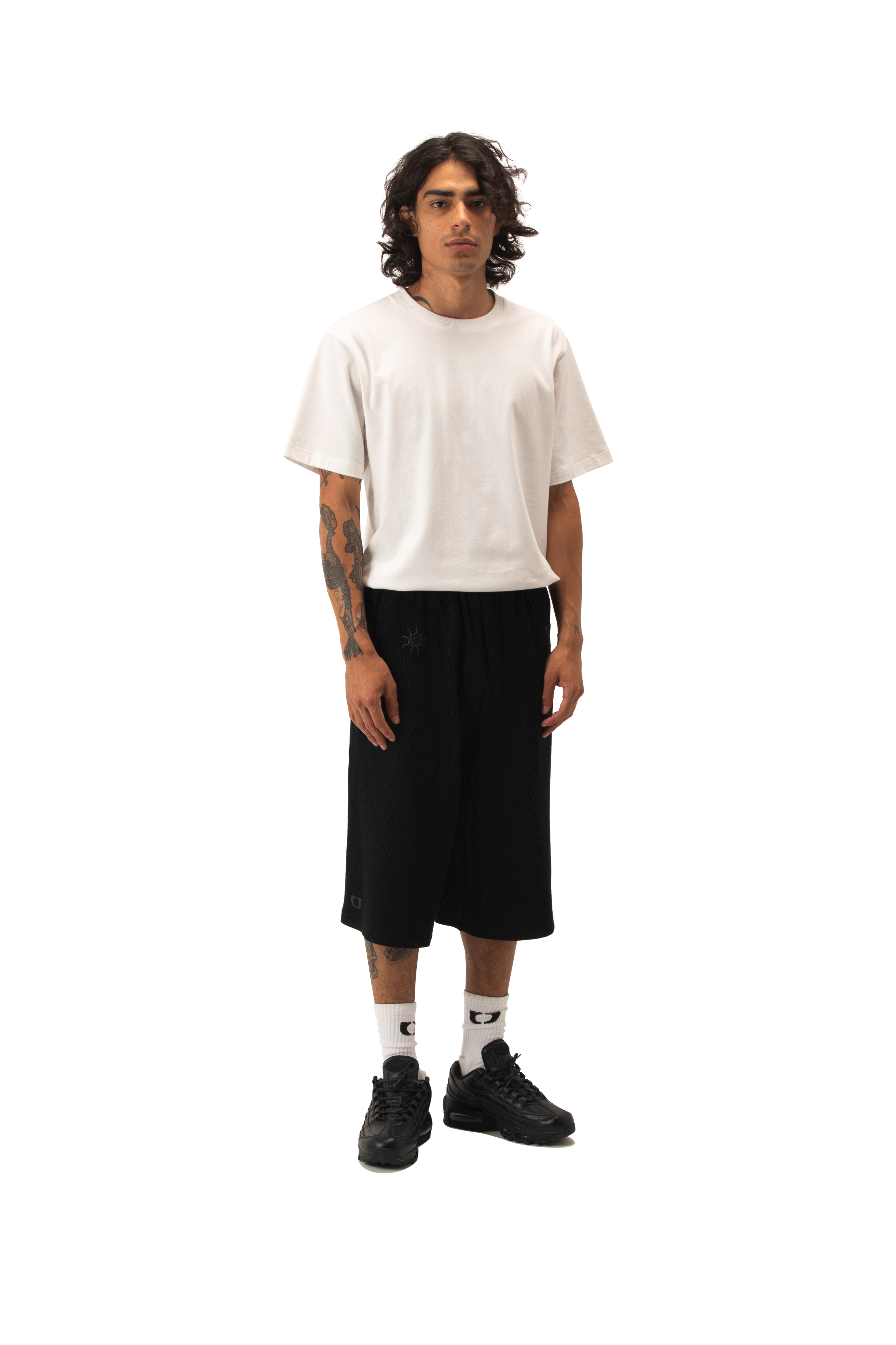 Cropped Waffle Pant