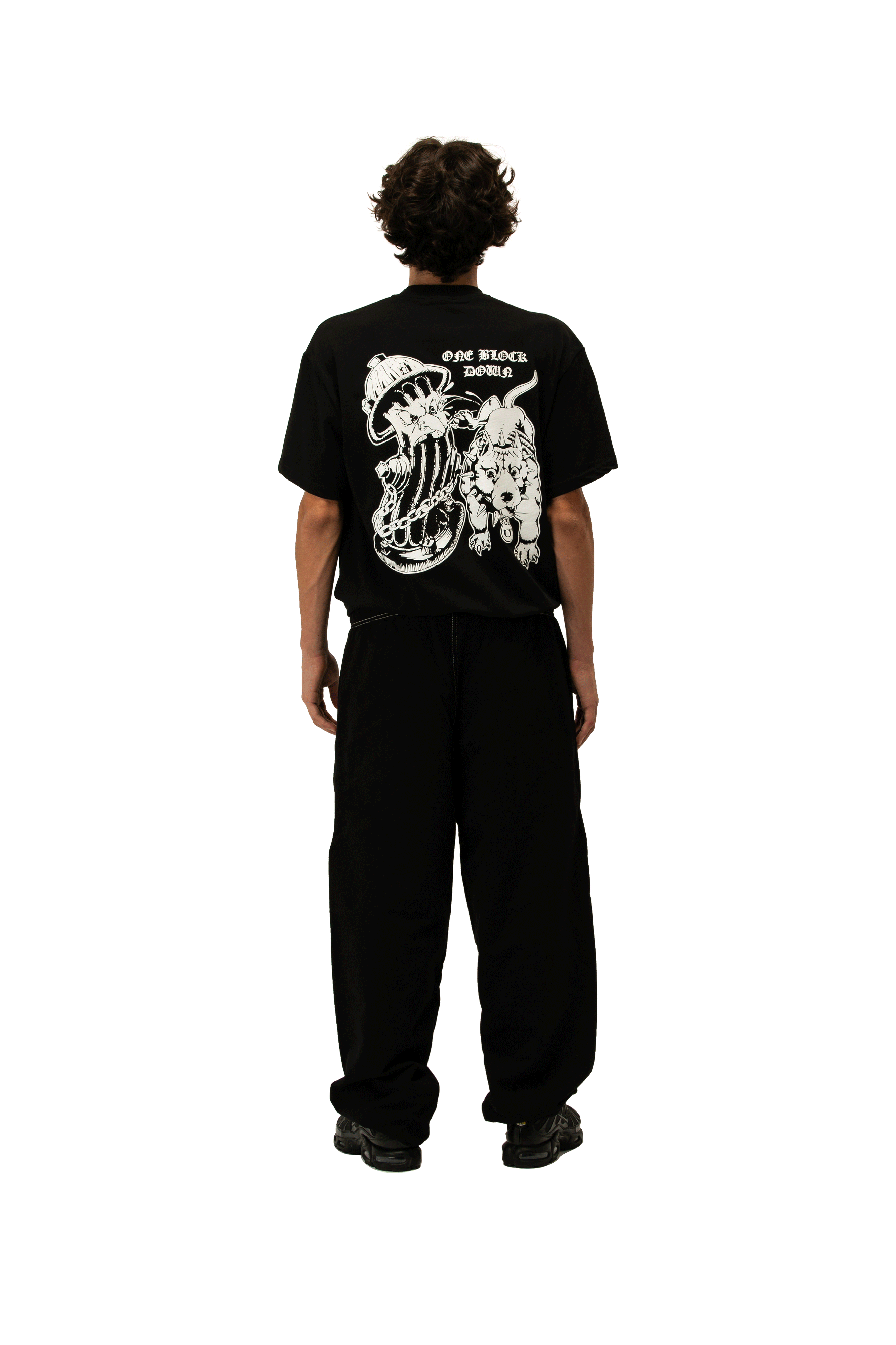Contrast Logo Baggy Sweatpants