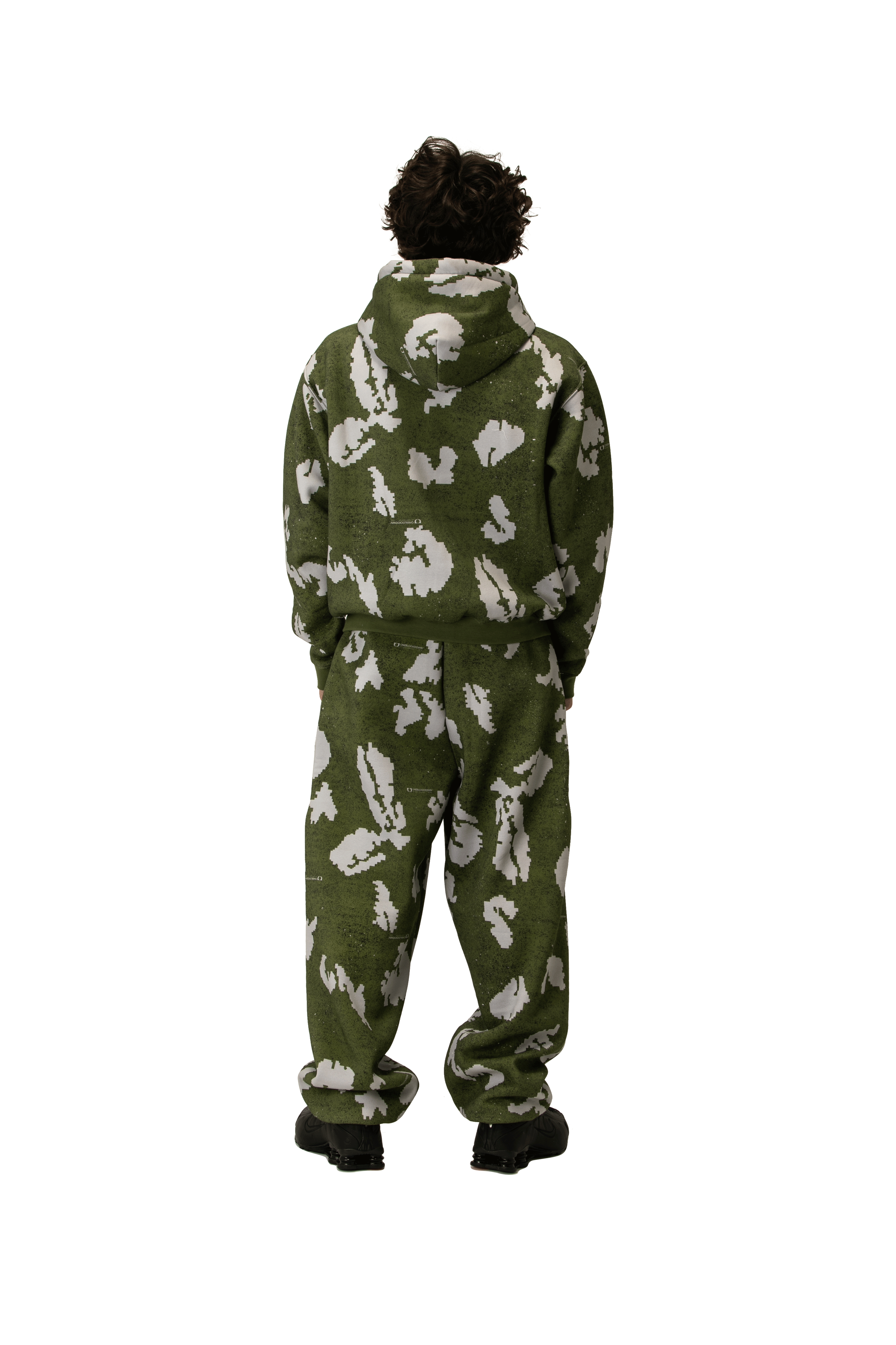 Moss Digi Camo Zipped Hoodie