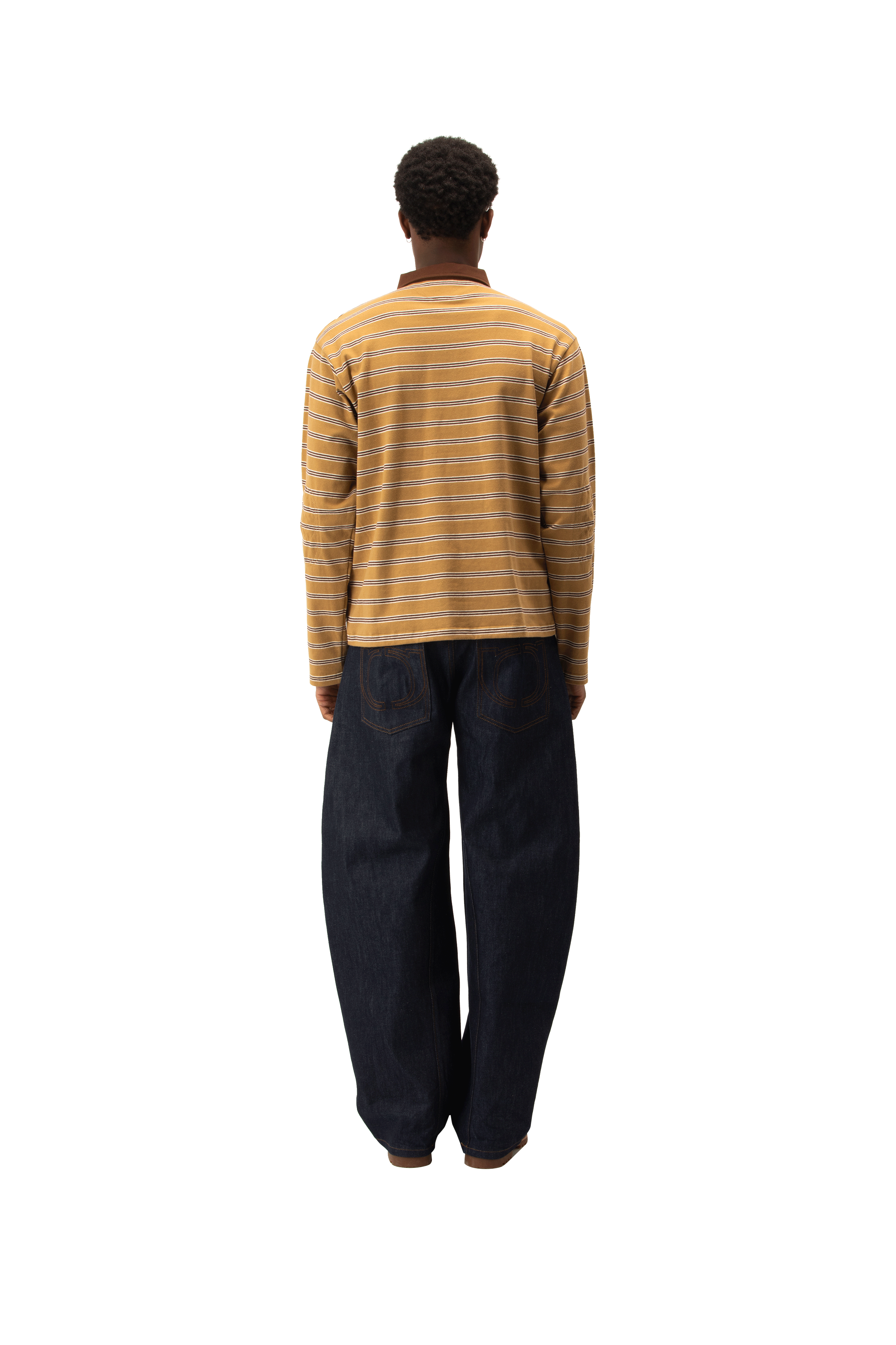 Link Logo Striped Polo