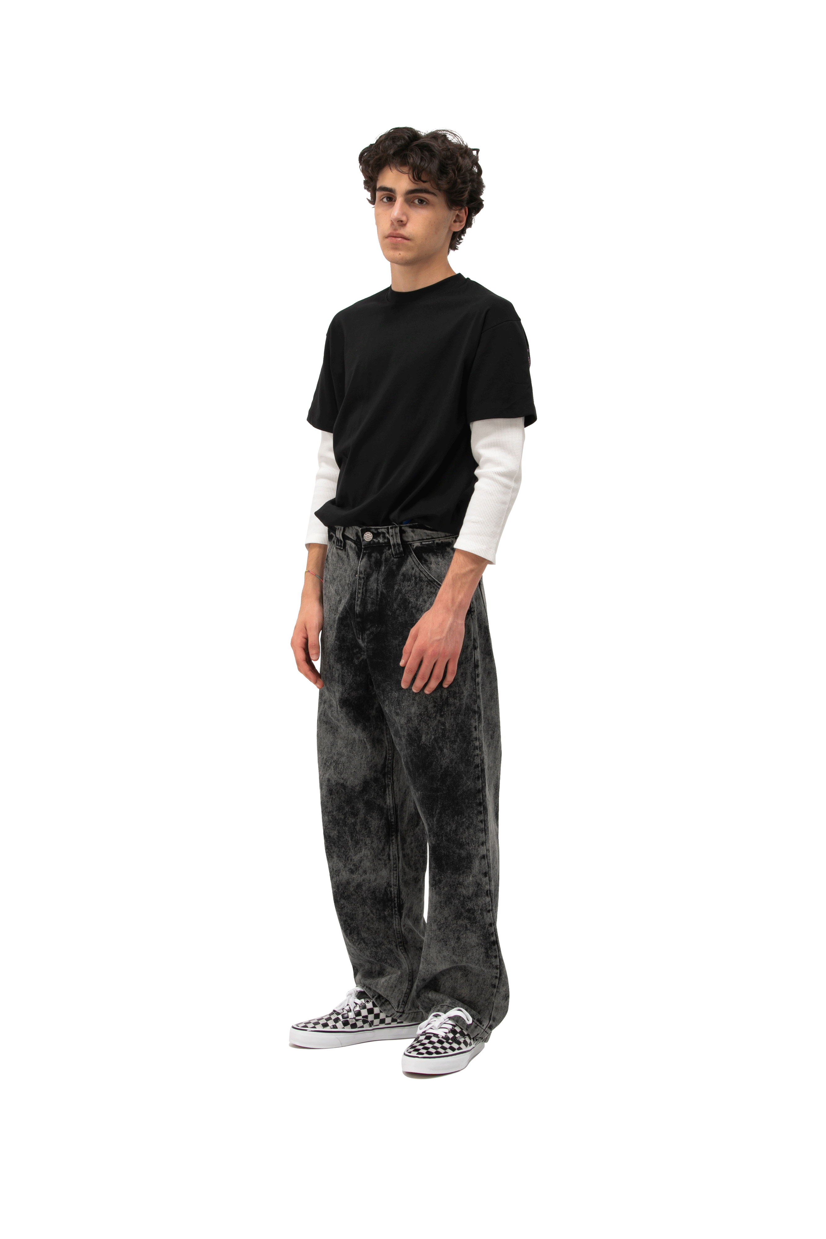 Acid Wash Carpenter Work Denim Pant Woven
