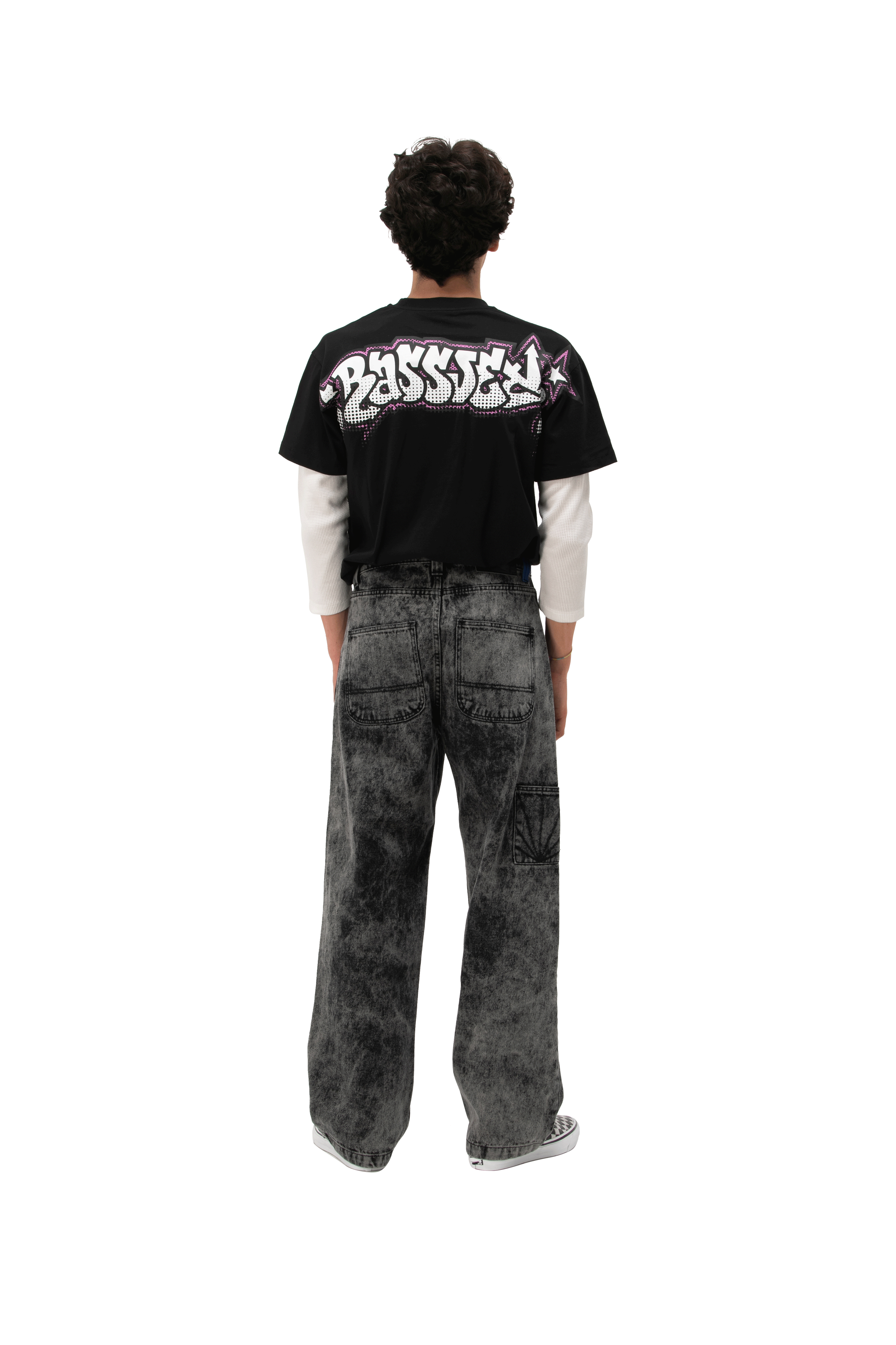 Acid Wash Carpenter Work Denim Pant Woven