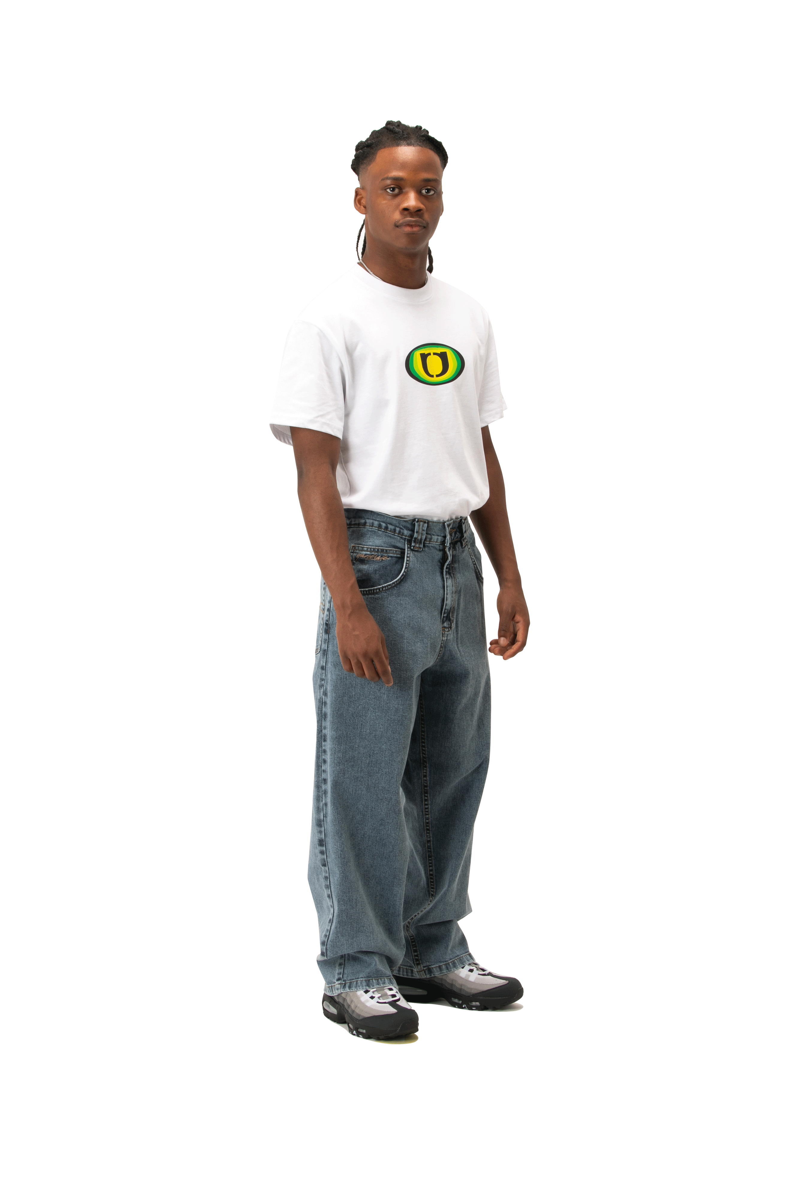 Ivory Slub Jeans