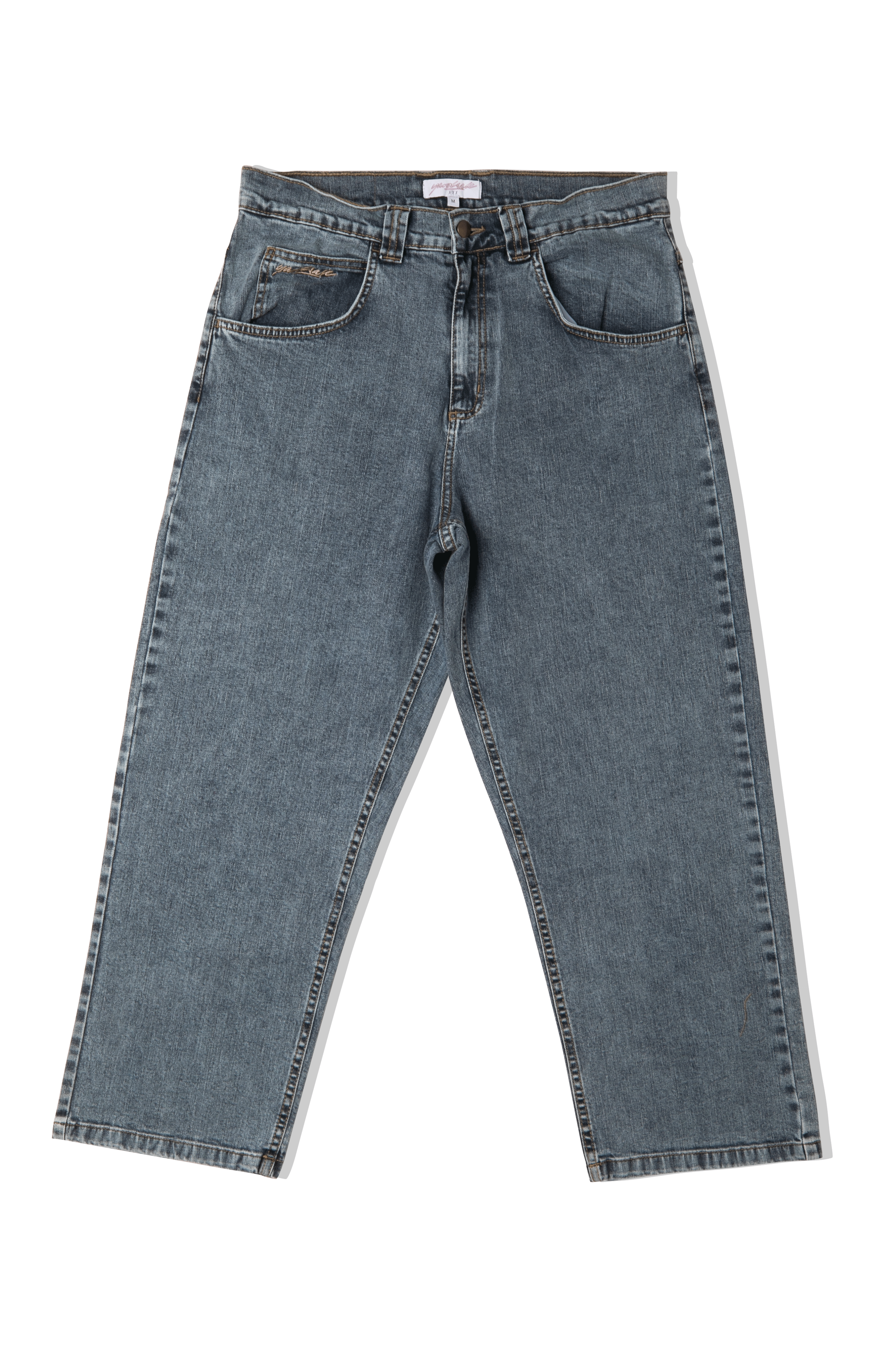 Ivory Slub Jeans