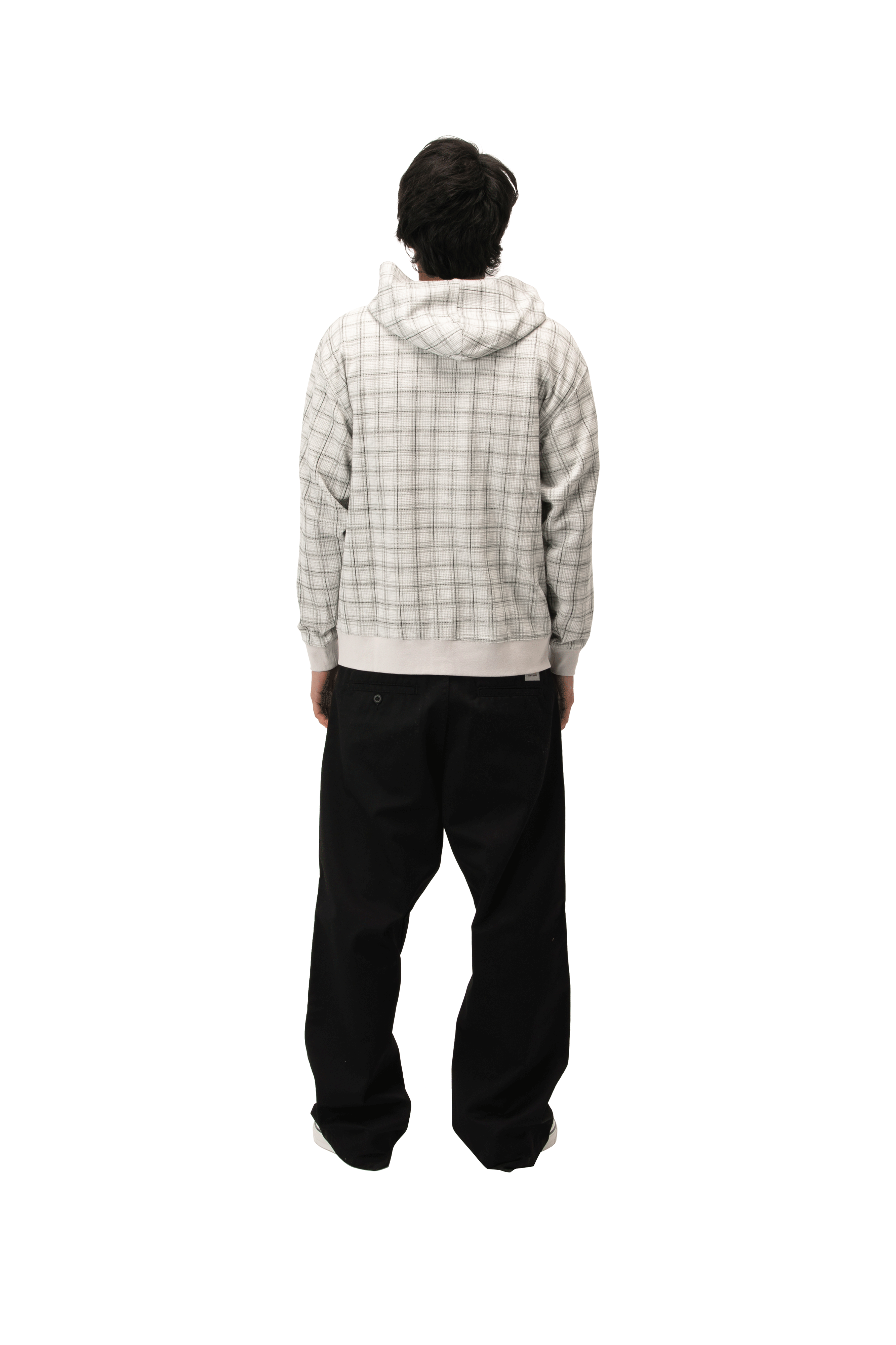Check Waffle Hoodie