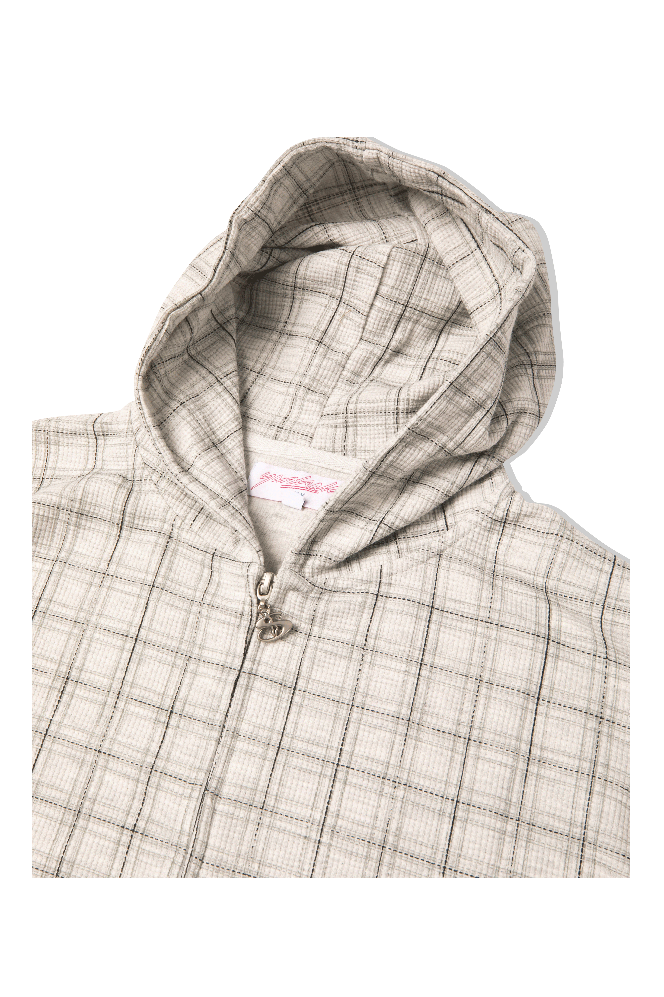 Check Waffle Hoodie