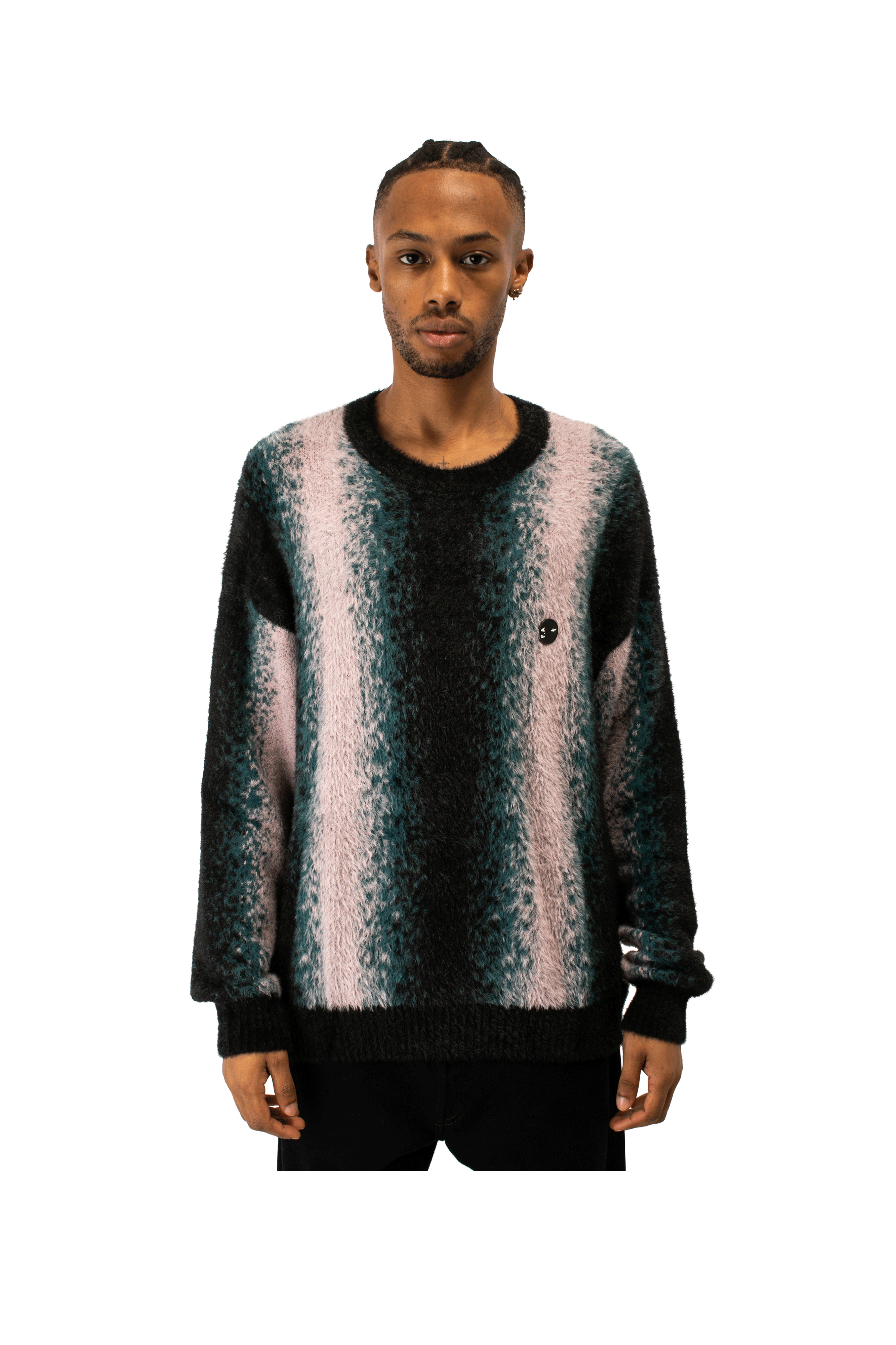 Faux Hairy Crewneck