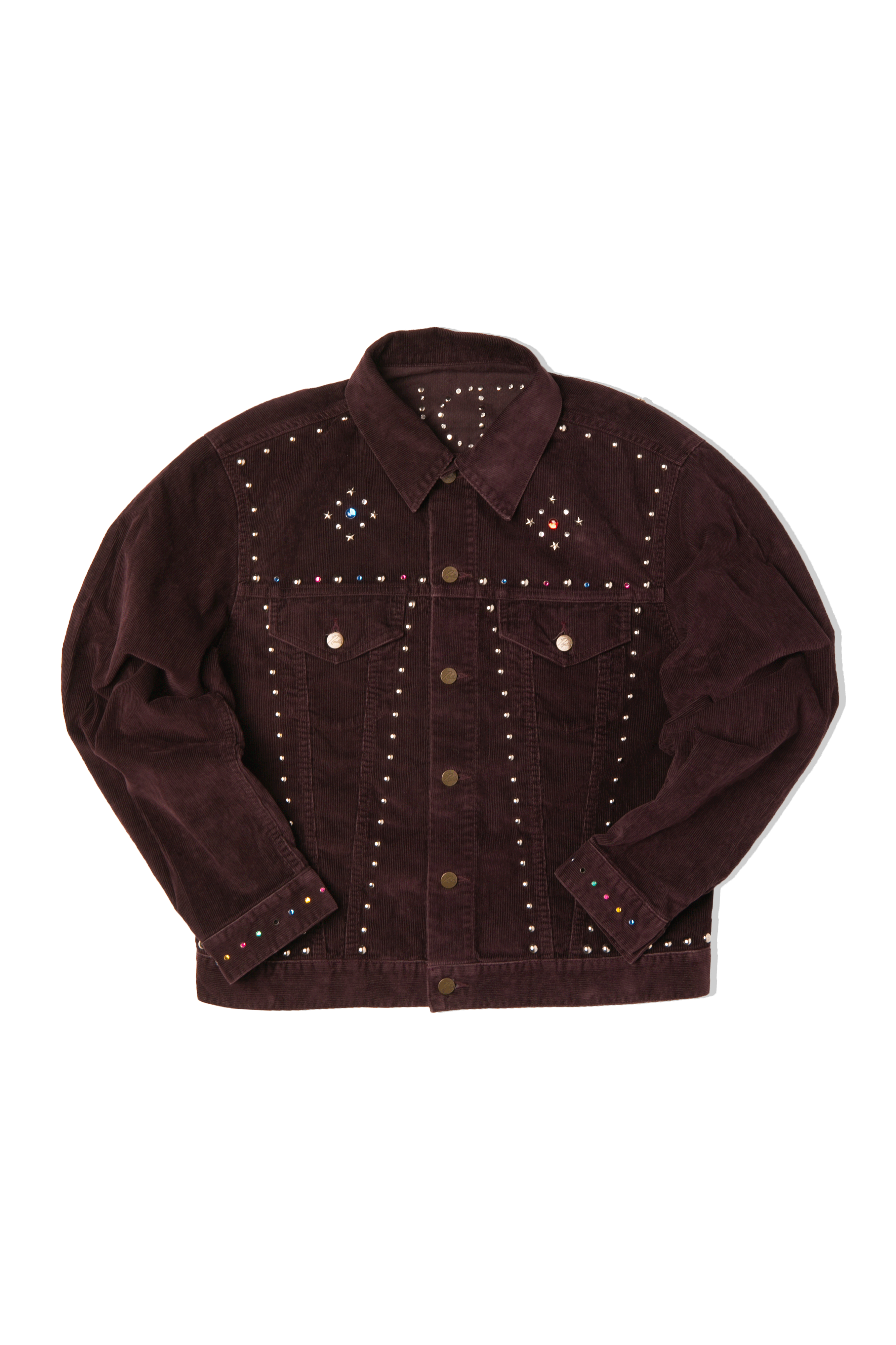 Studded Jean Jacket - 14W Cordudoy