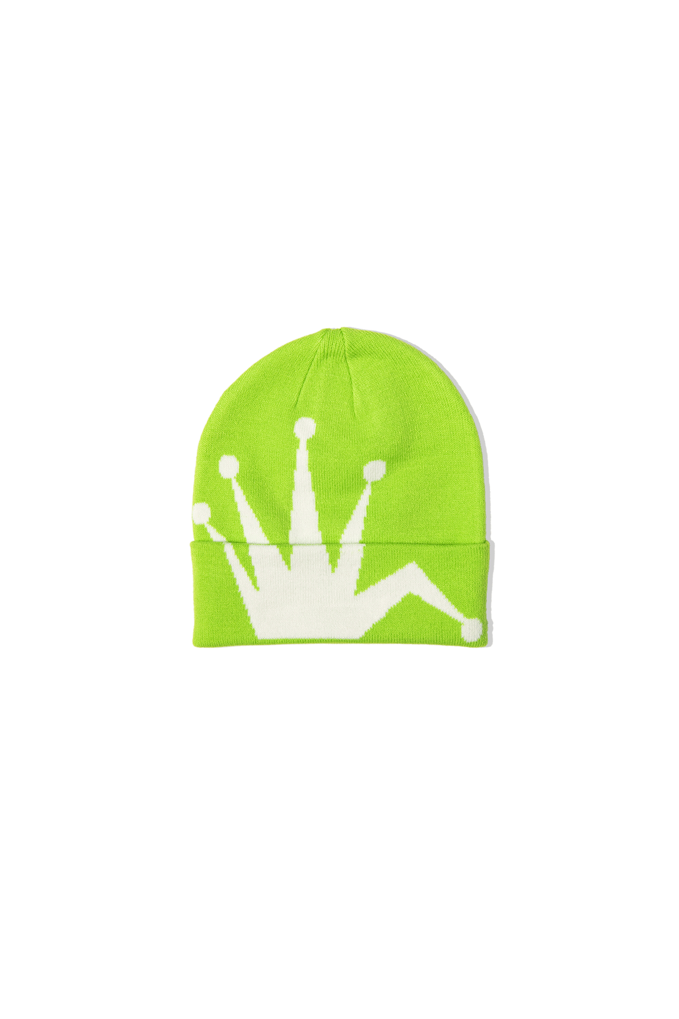 Crown Jacquard Cuff Beanie