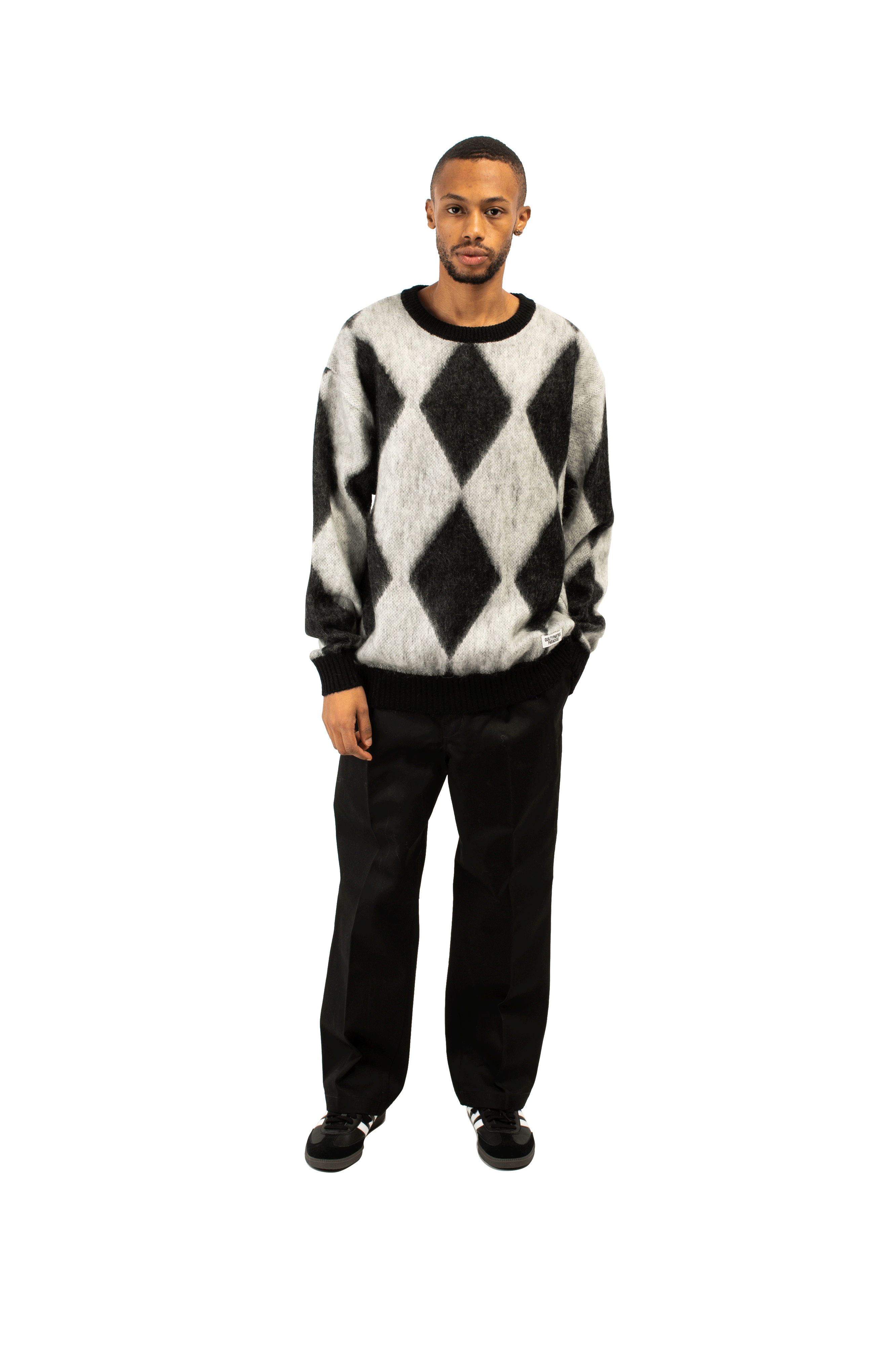 Diamond Mohair Crewneck Sweatershirt