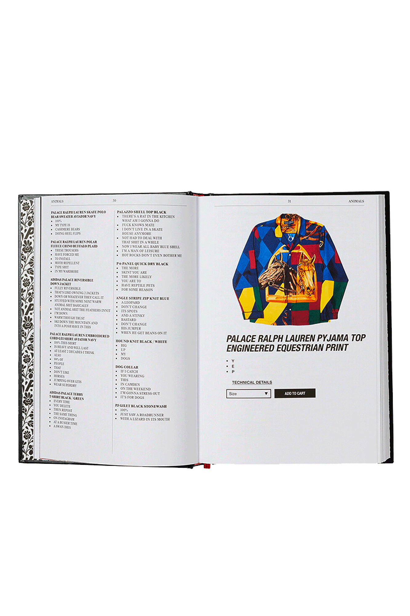 Palace Product Descriptions