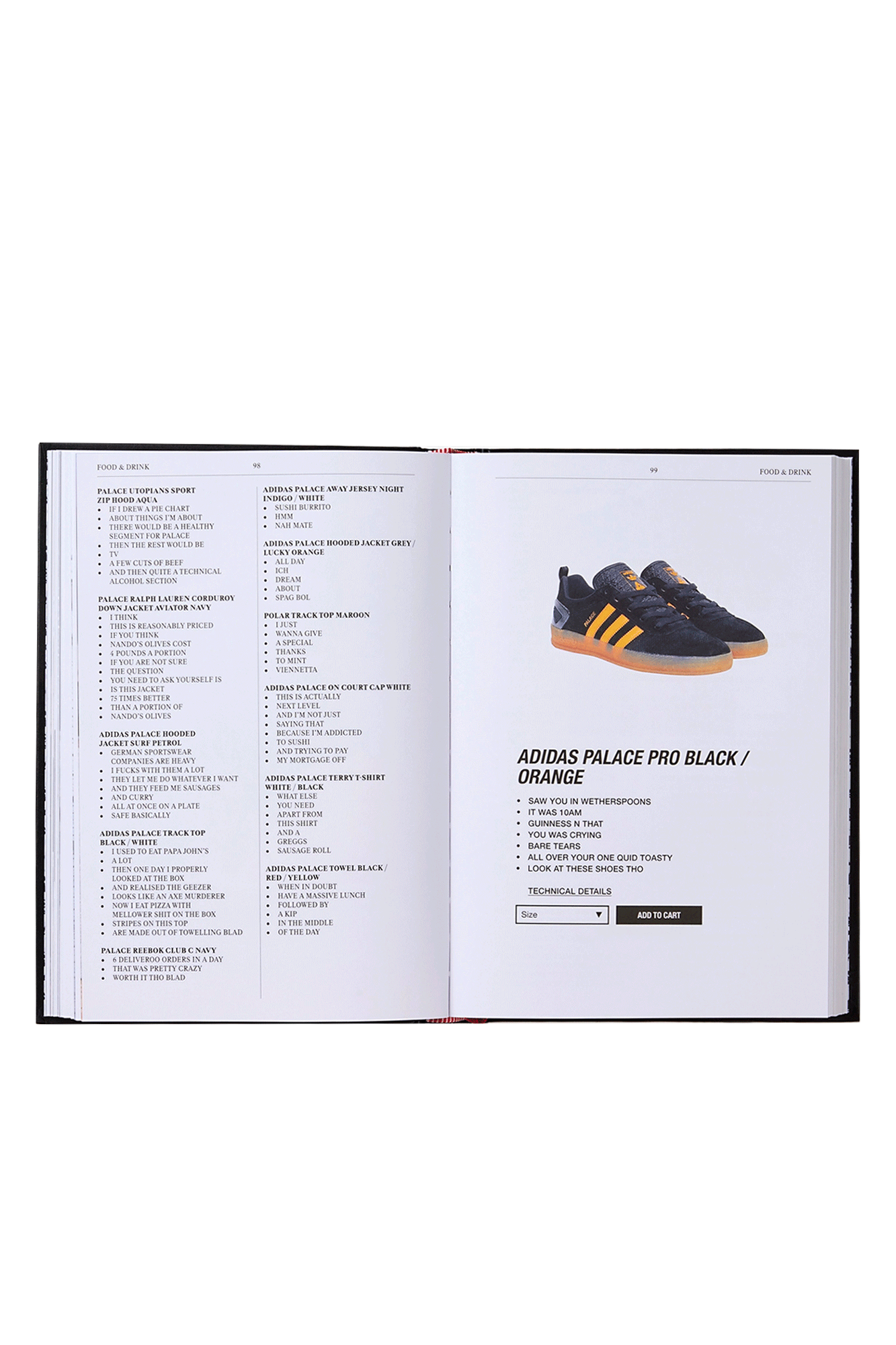 Palace Product Descriptions