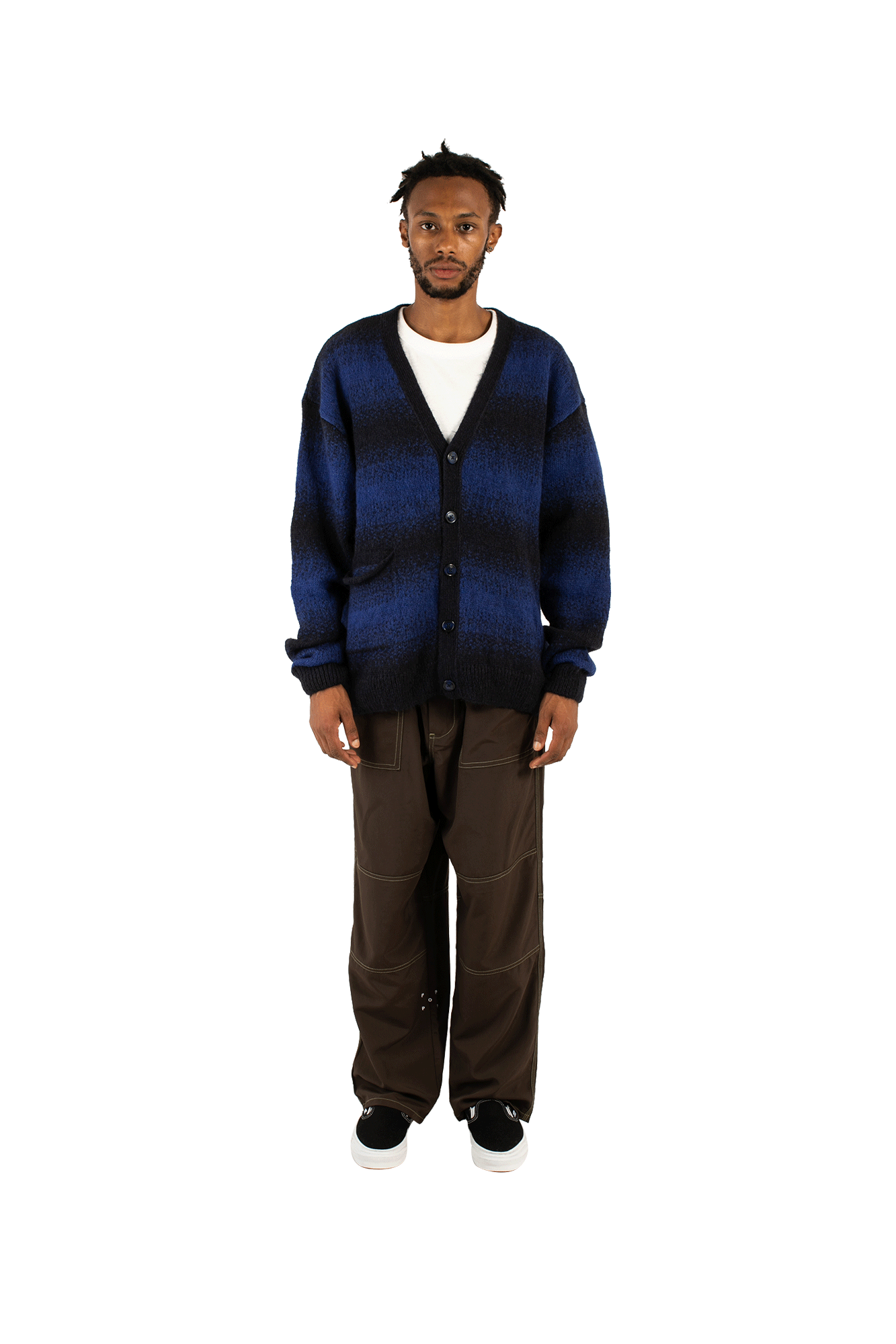 Striped Knitted Cardigan