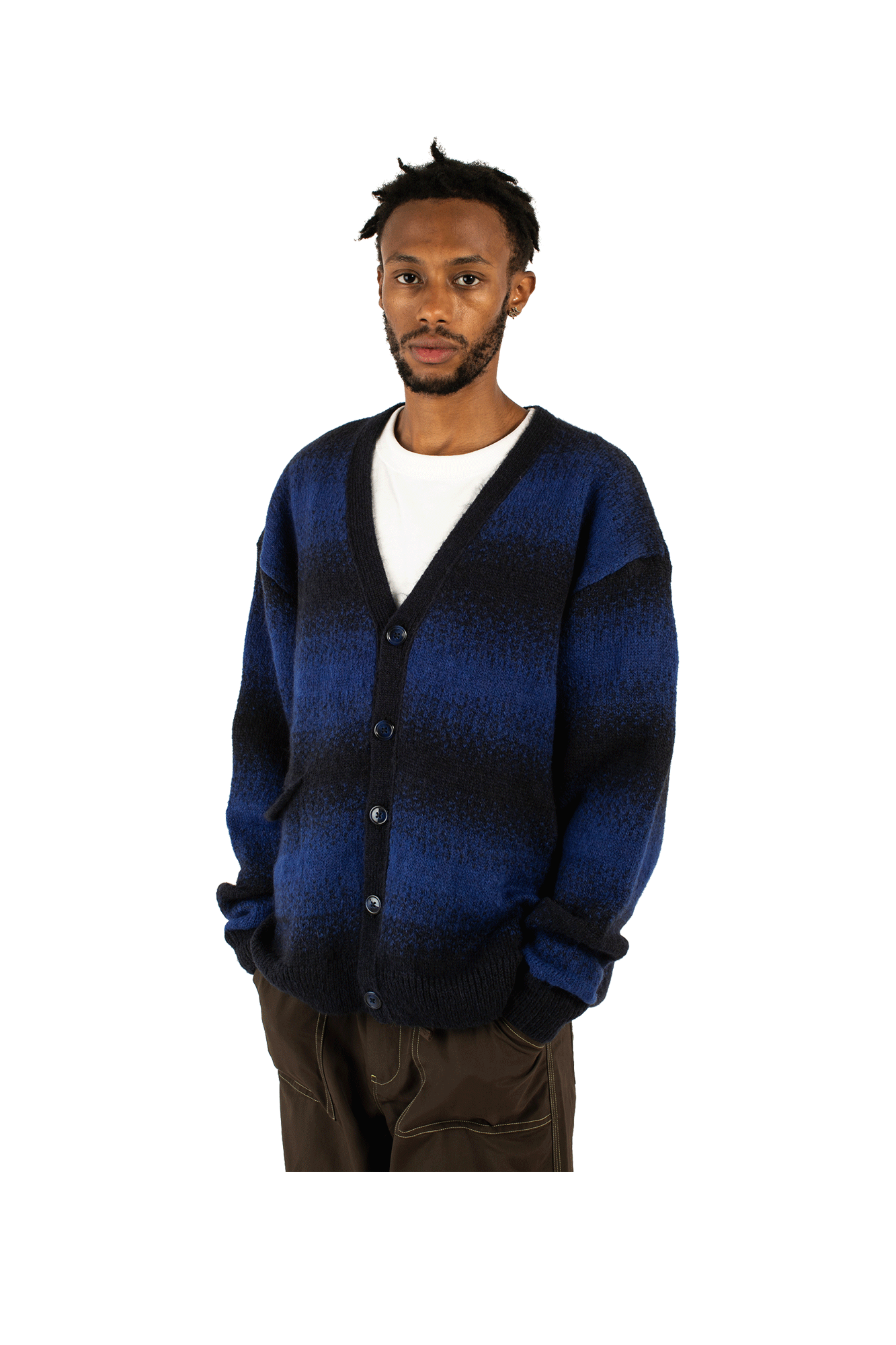Striped Knitted Cardigan