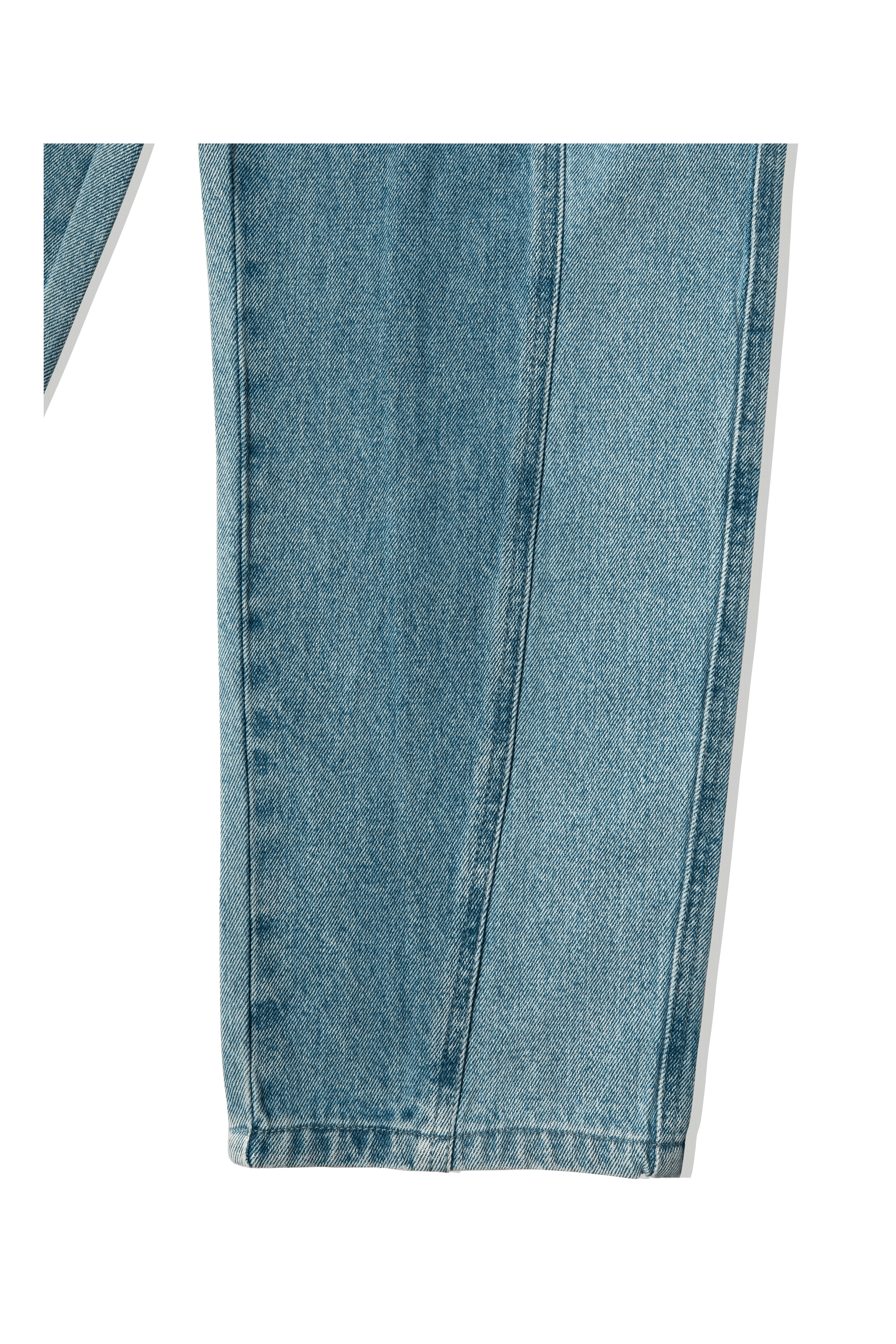 Blocked Relaxed Denim Pants