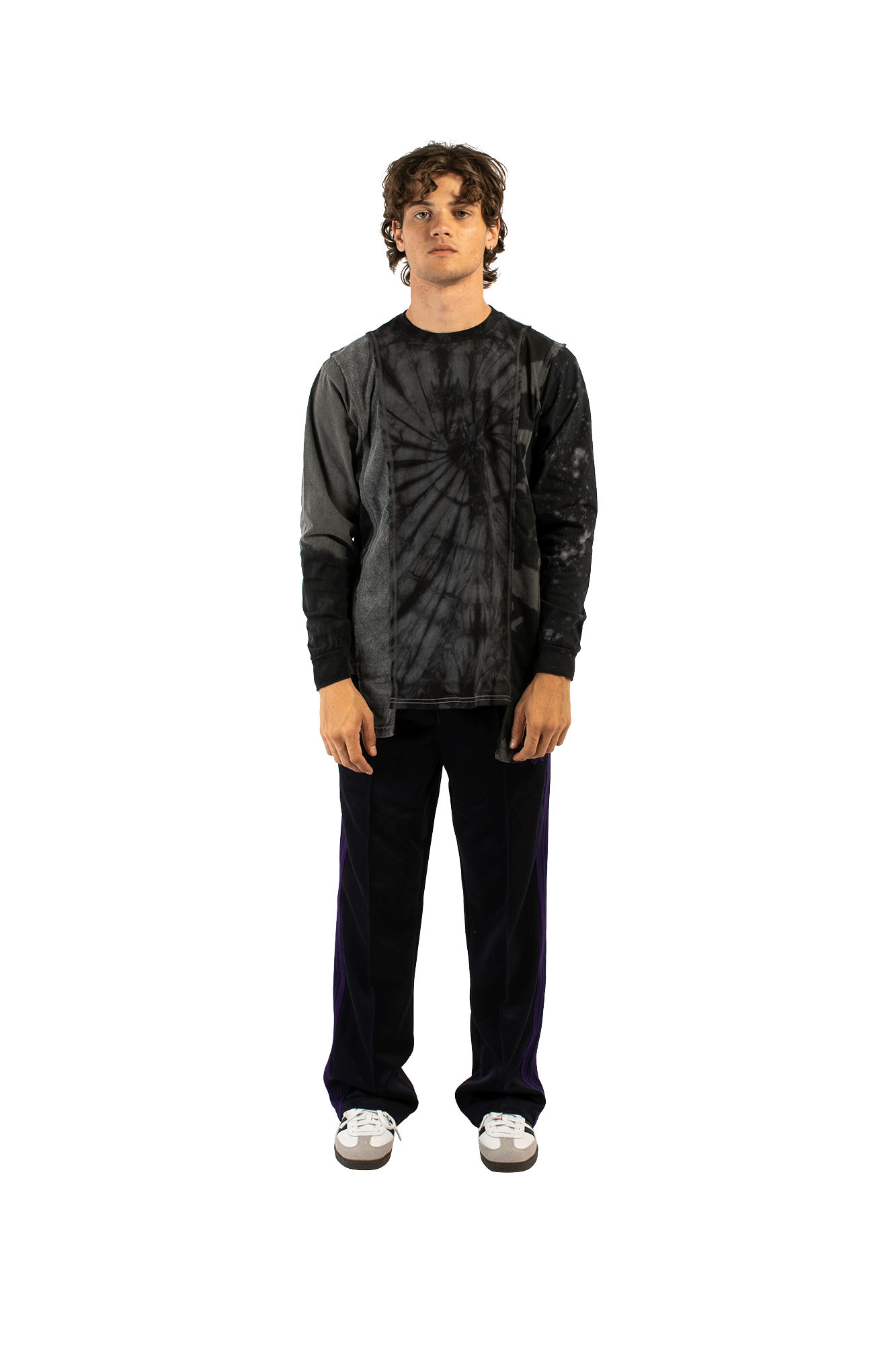 B&W Mishmash 5 Cuts Longsleeve Tee