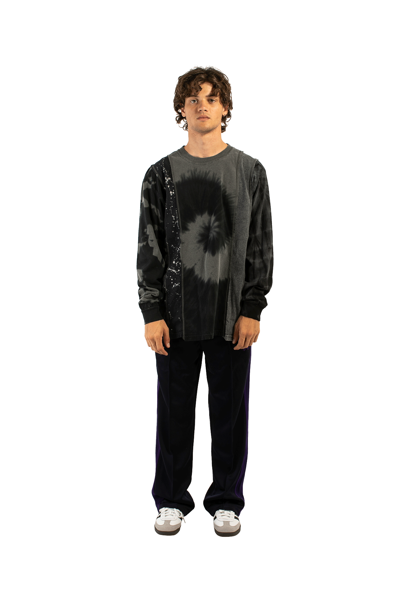B&W Mishmash 5 Cuts Longsleeve Tee