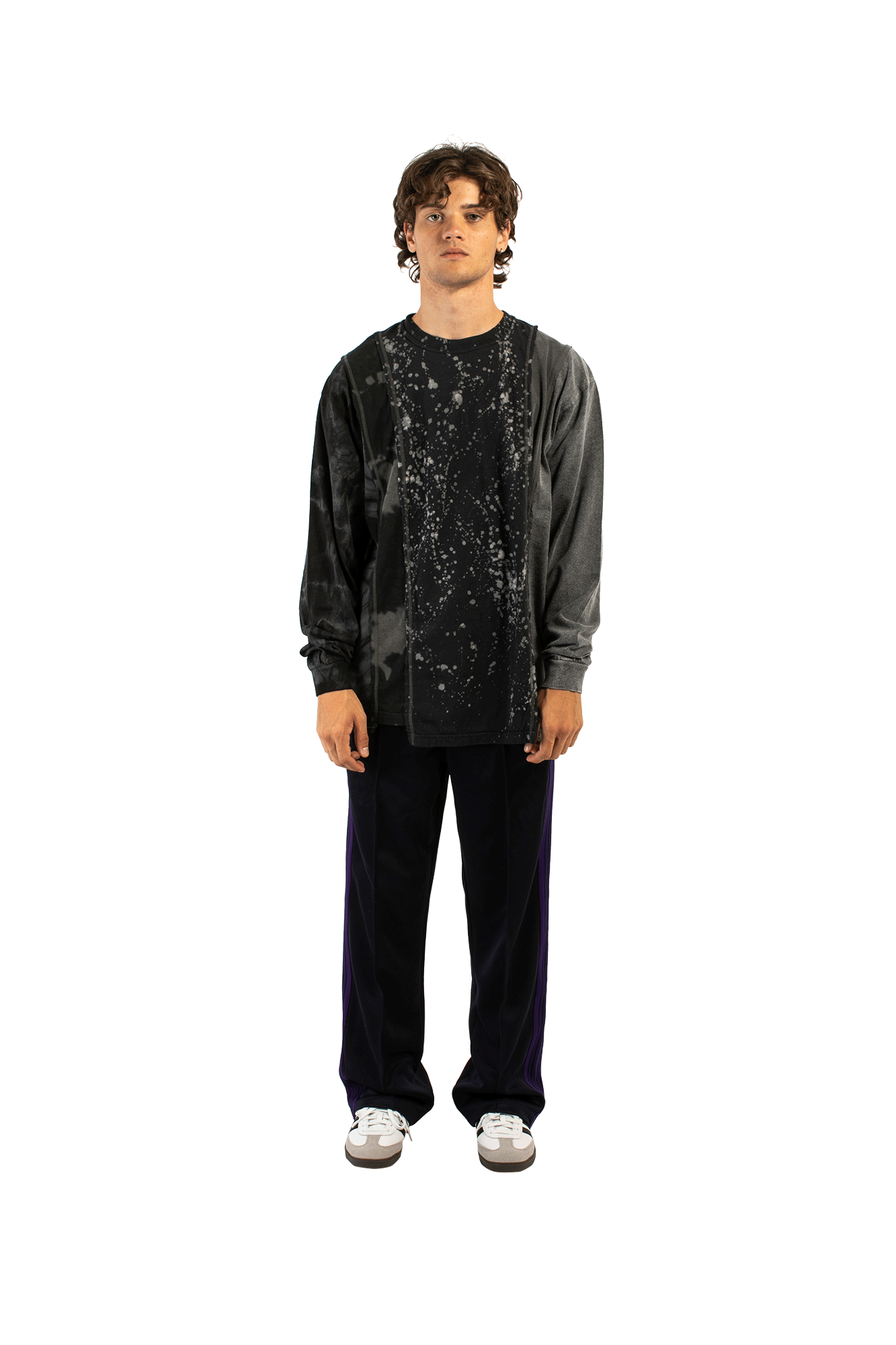B&W Mishmash 5 Cuts Longsleeve Tee