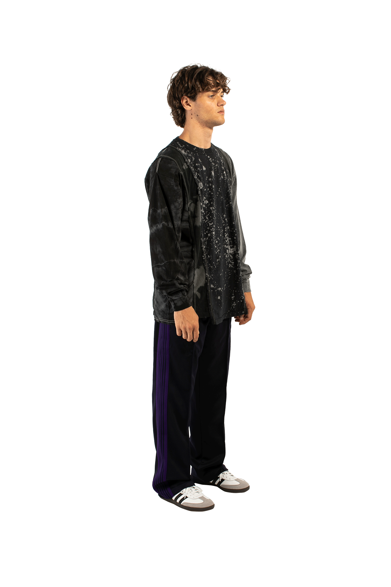 B&W Mishmash 5 Cuts Longsleeve Tee